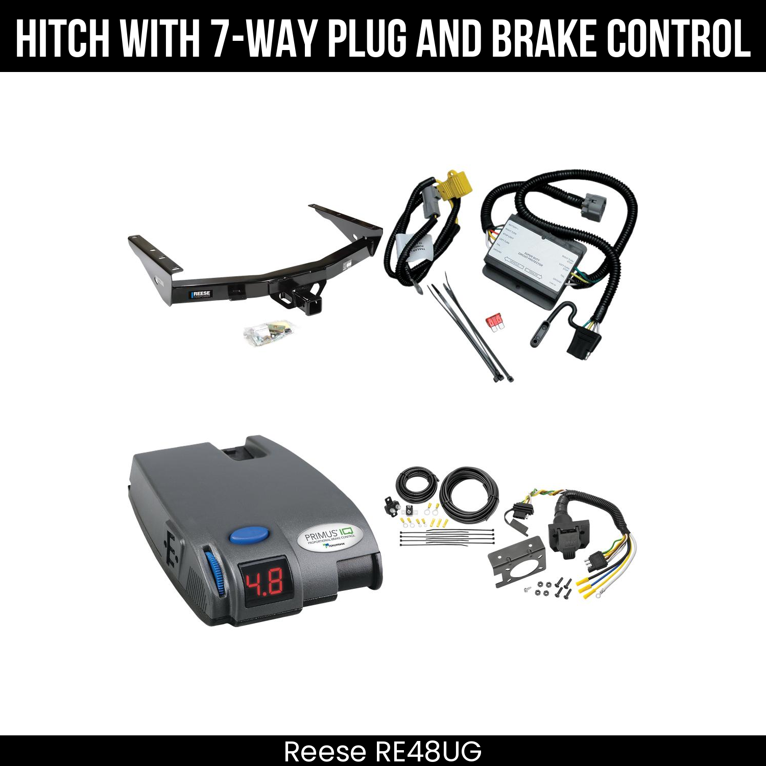 Trailer Hitch , 7-Way , Tekonsha Primus IQ Brake Control