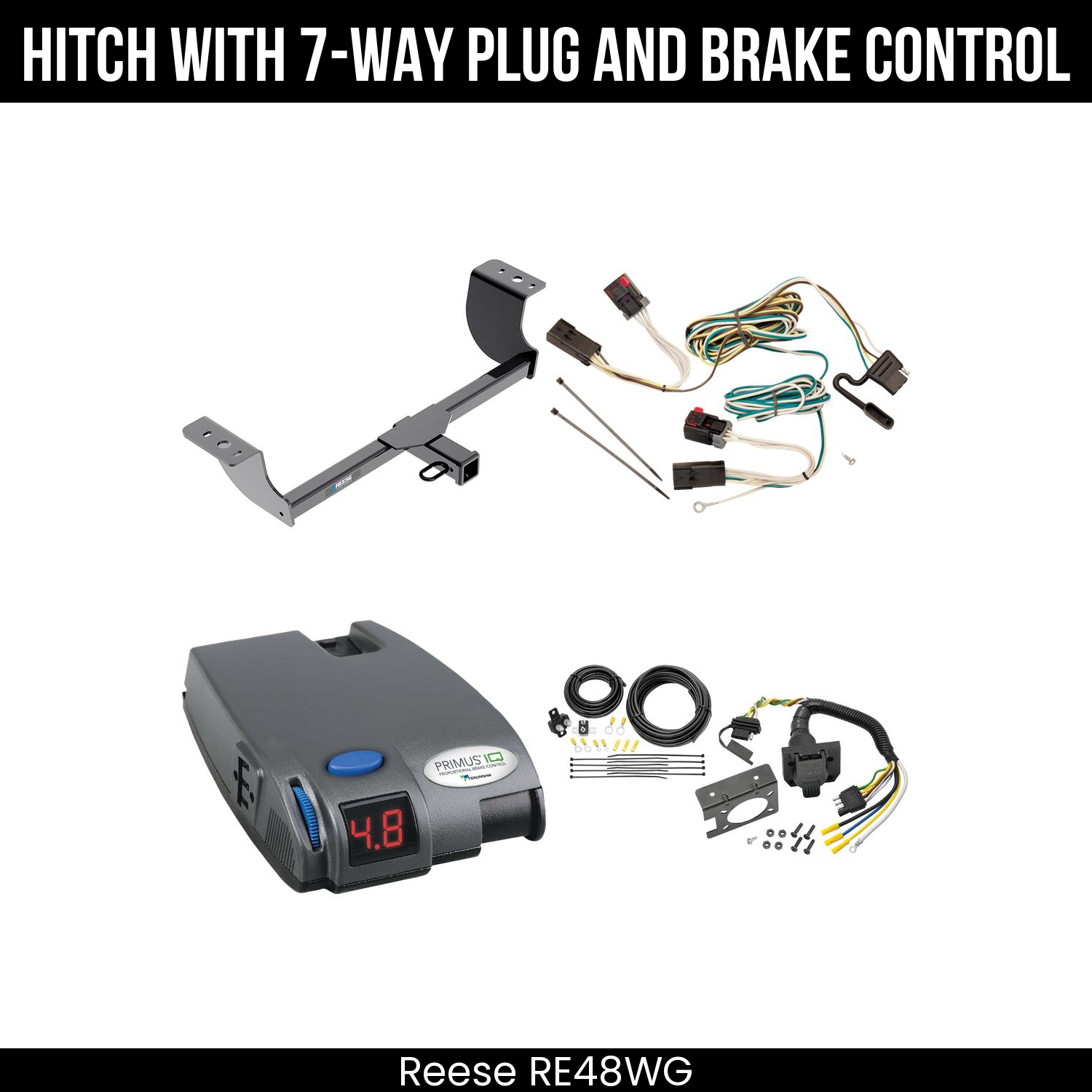 Trailer Hitch , 7-Way , Tekonsha Primus IQ Brake Control