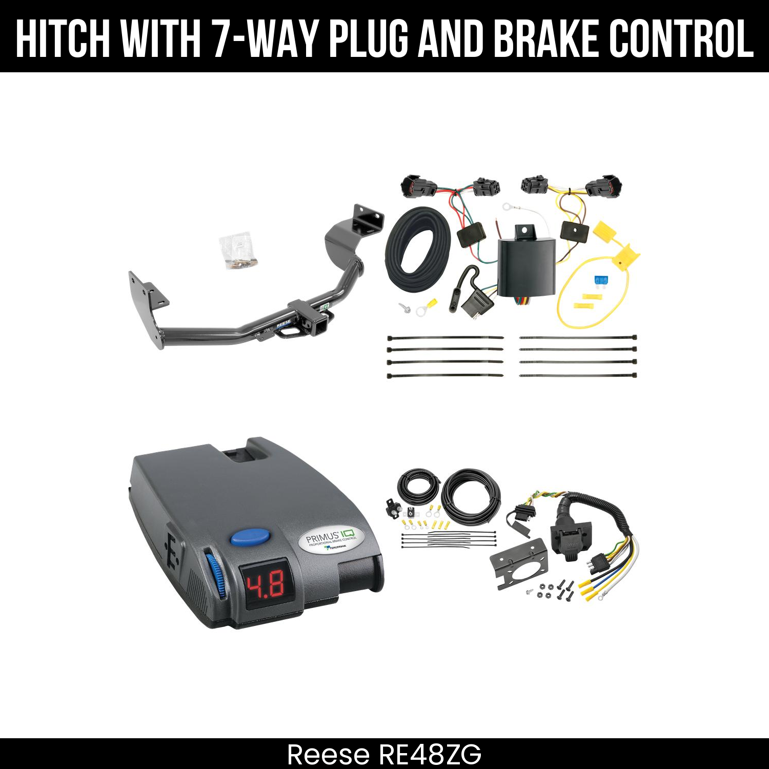 Trailer Hitch , 7-Way , Tekonsha Primus IQ Brake Control
