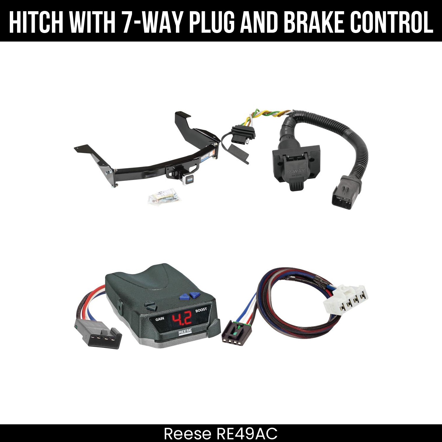 Trailer Hitch , 7-Way , Reese Brake EVN Control
