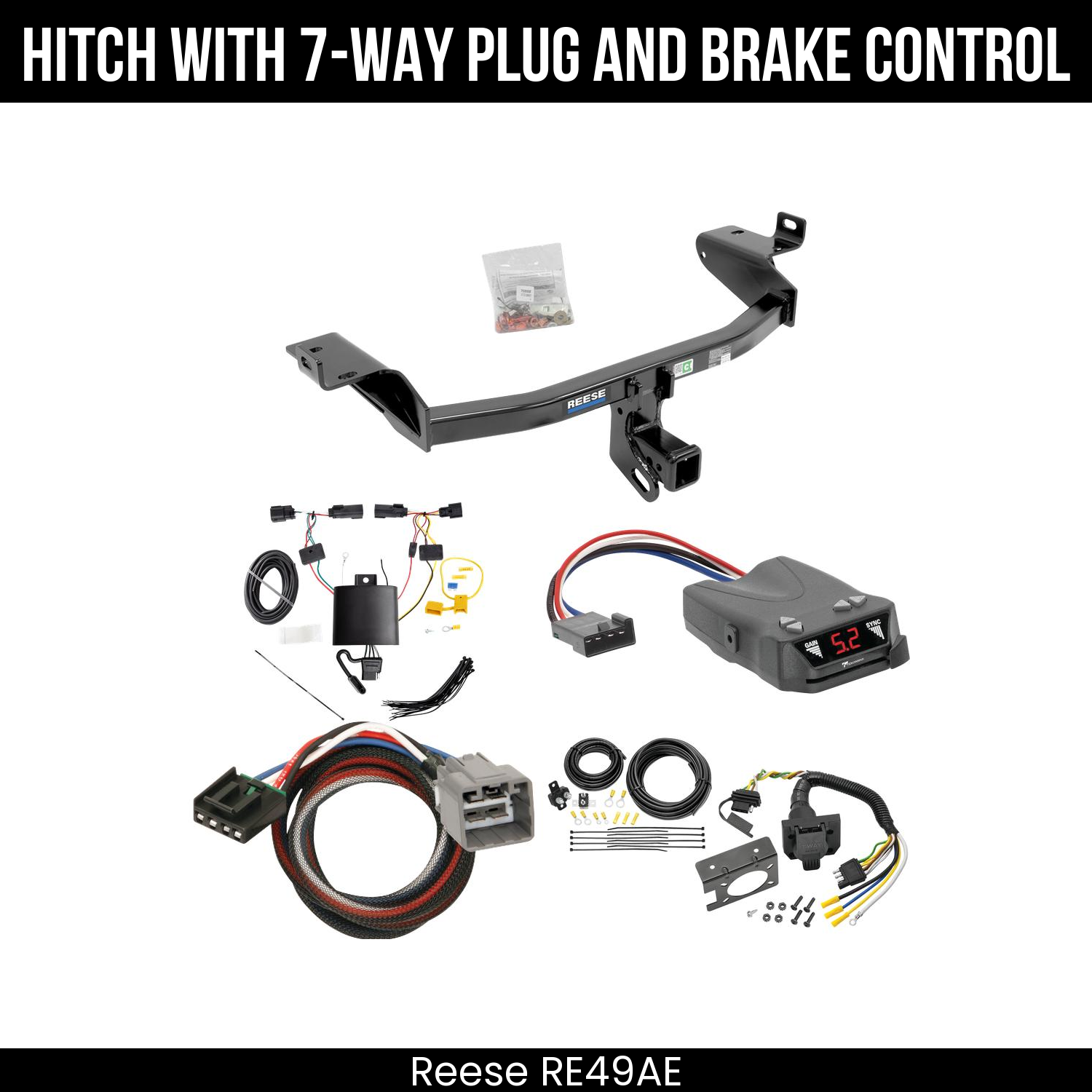 Trailer Hitch , 7-Way , Tekonsha Brakeman IV Brake Control