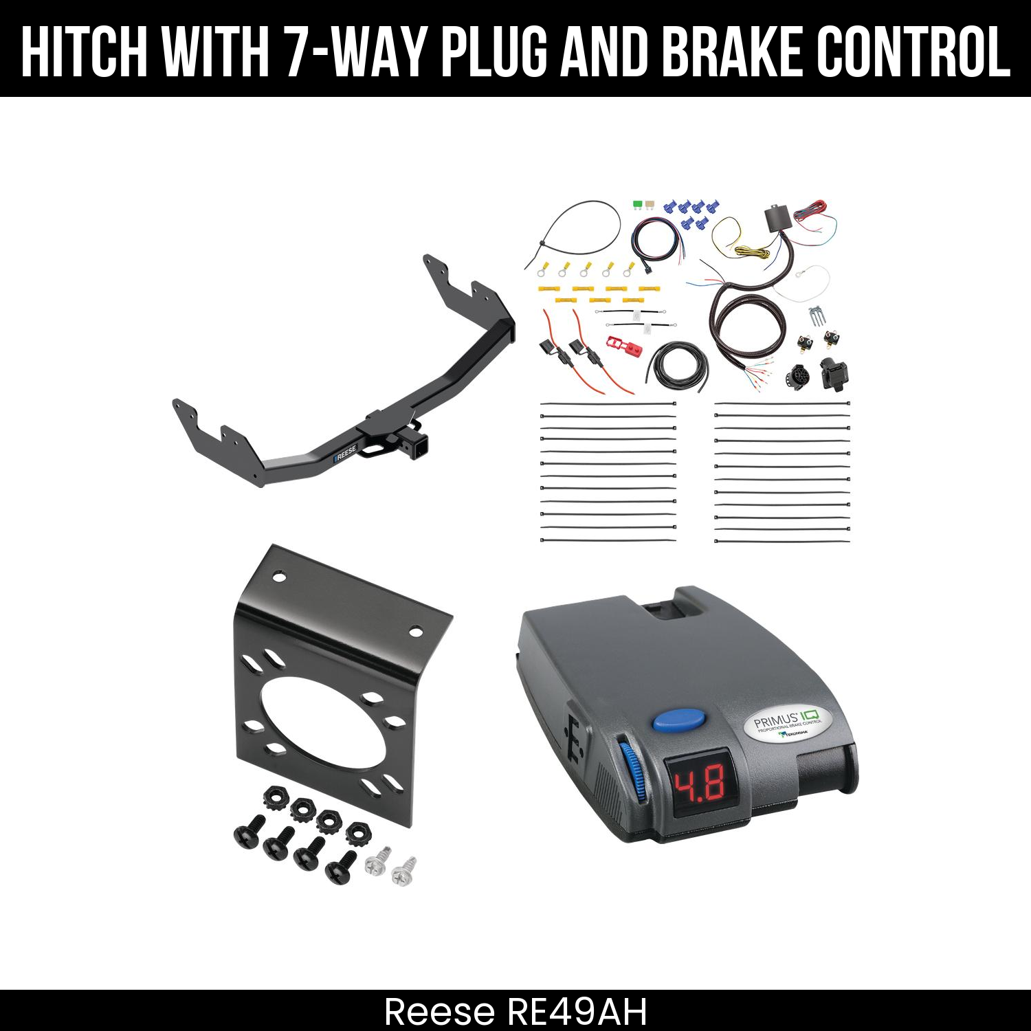 Trailer Hitch , 7-Way , Tekonsha Primus IQ Brake Control