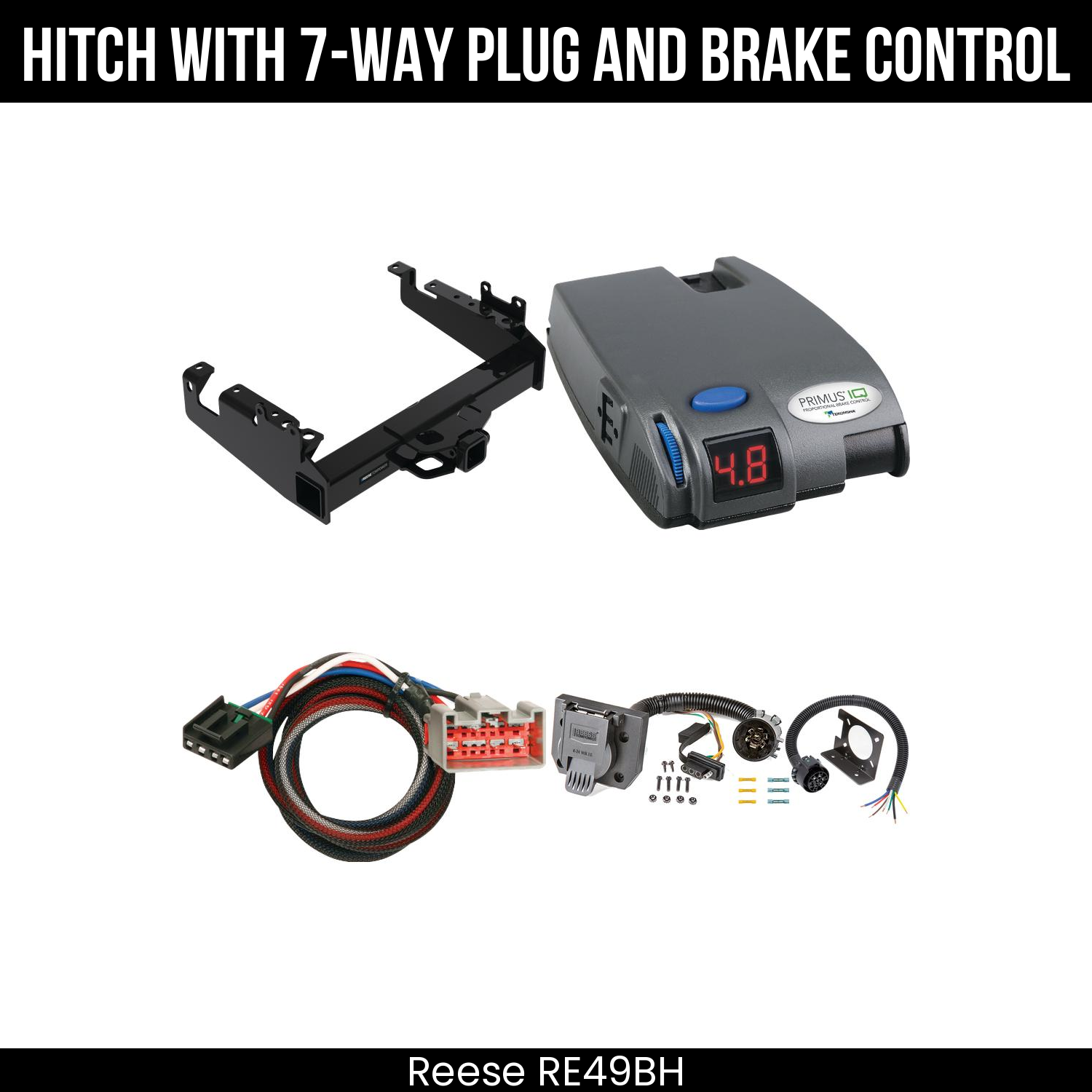 Trailer Hitch , 7-Way , Tekonsha Primus IQ Brake Control