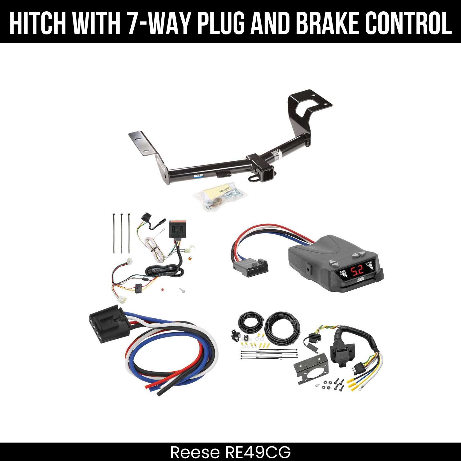 Trailer Hitch , 7-Way , Reese Brakeman IV Brake Control