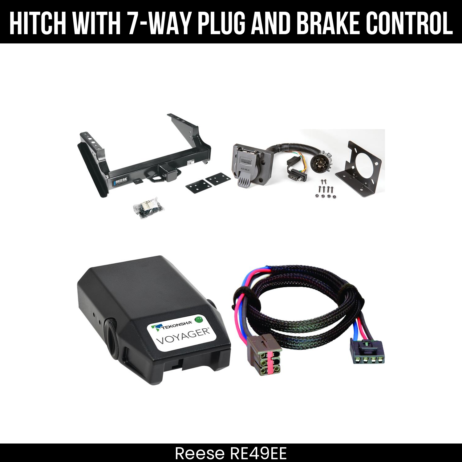 Trailer Hitch , 7-Way , Tekonsha Voyager Brake Control