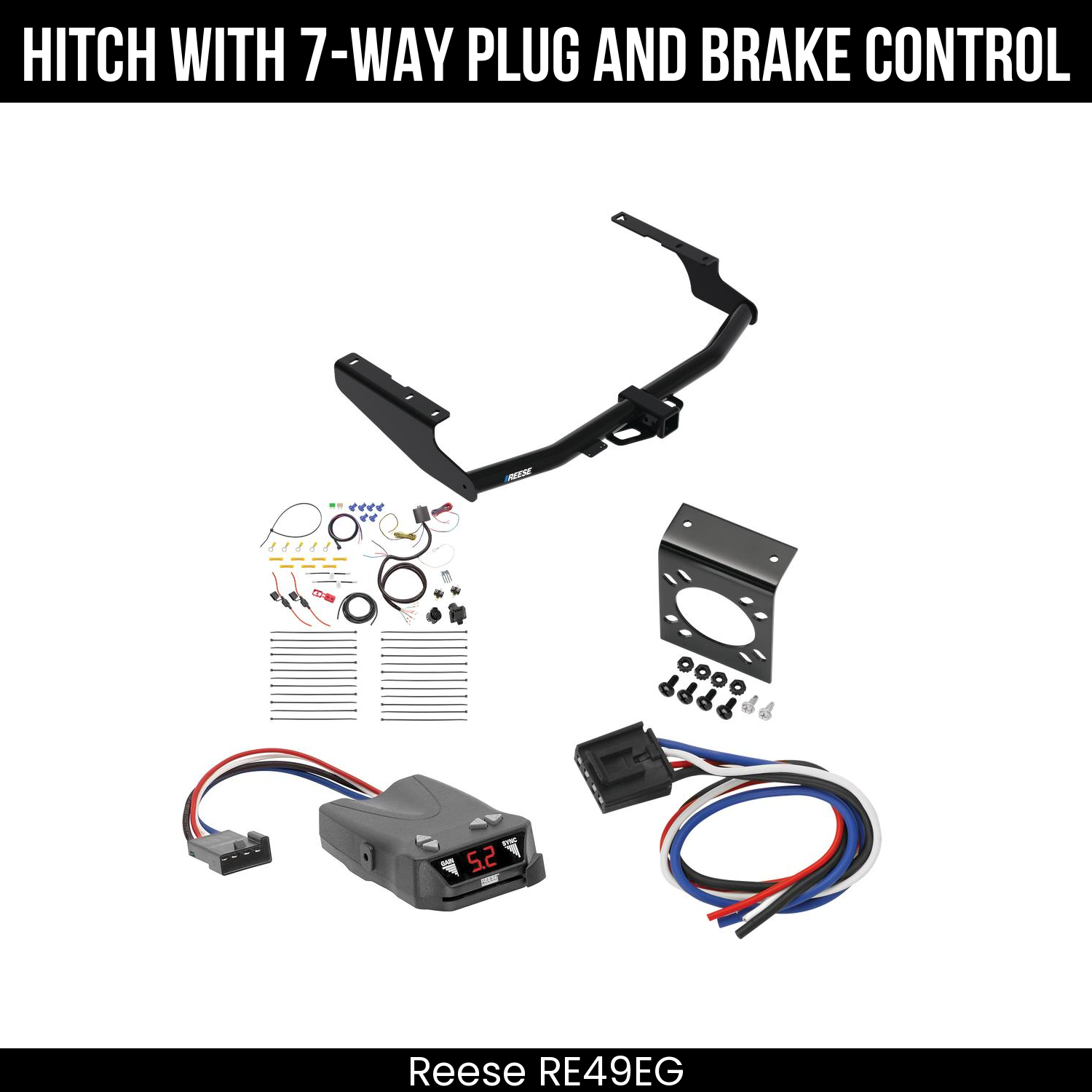 Trailer Hitch , 7-Way , Reese Brakeman IV Brake Control