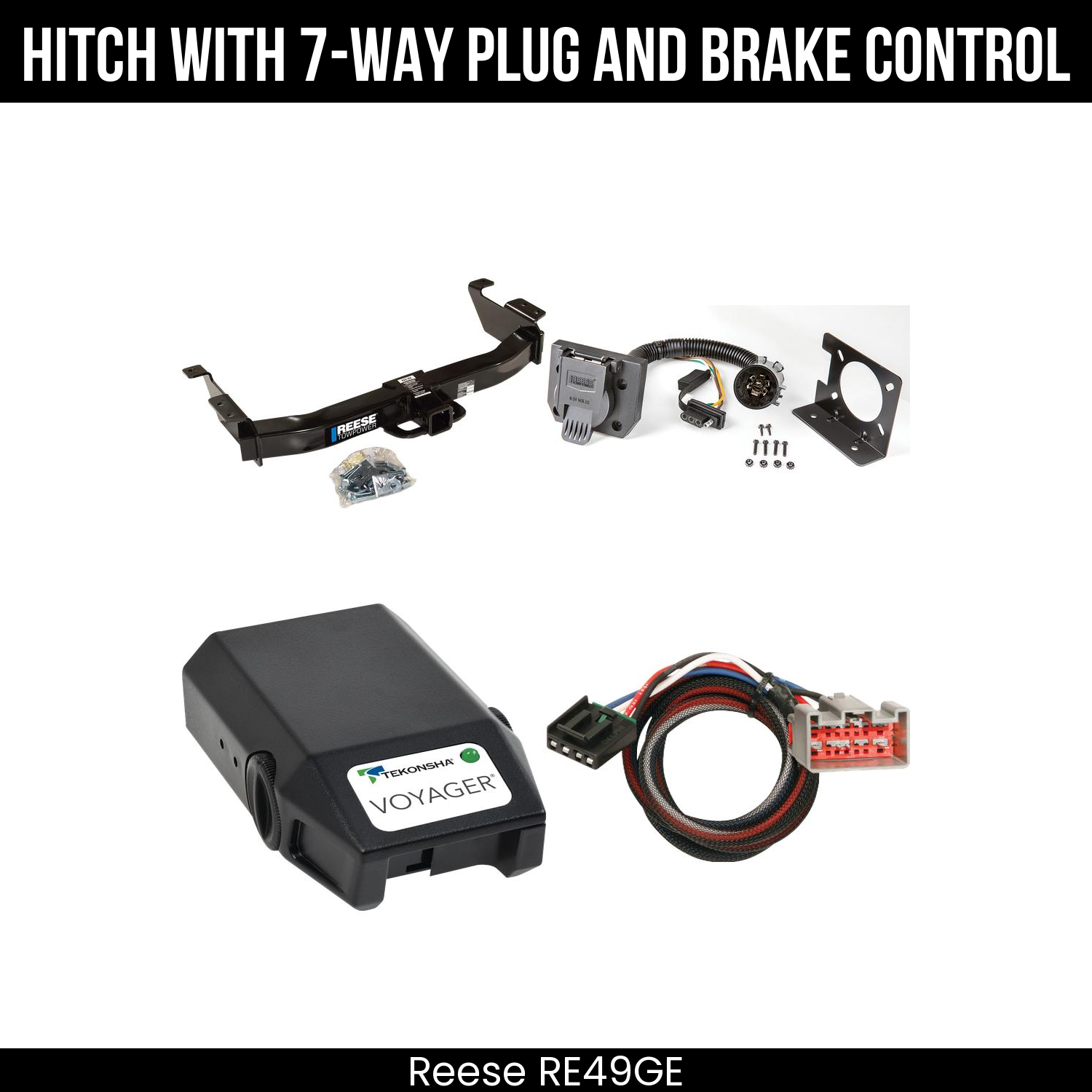 Trailer Hitch , 7-Way , Tekonsha Voyager Brake Control
