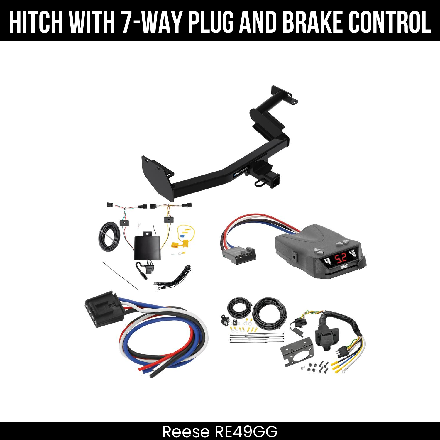 Trailer Hitch , 7-Way , Reese Brakeman IV Brake Control