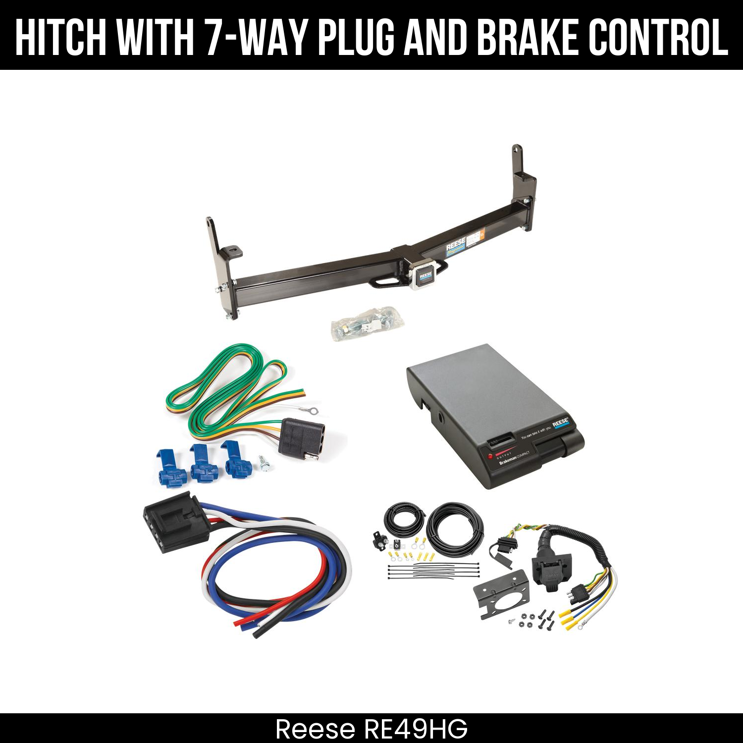 Trailer Hitch , 7-Way , Reese Brakeman Brake Control