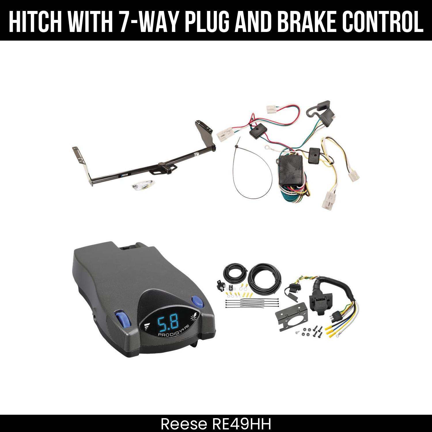 Trailer Hitch , 7-Way , Tekonsha Prodigy P2 Brake Control