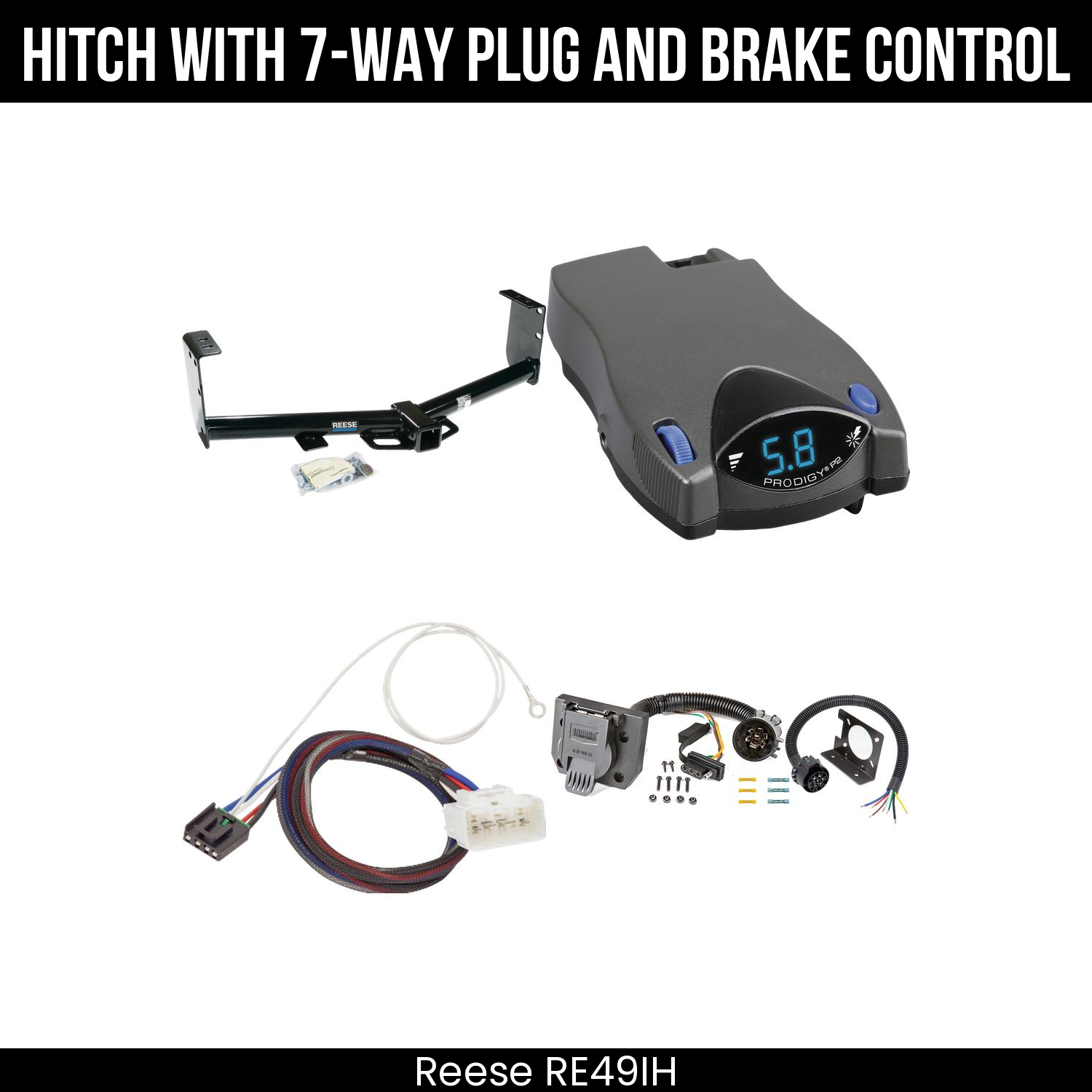 Trailer Hitch , 7-Way , Tekonsha Prodigy P2 Brake Control