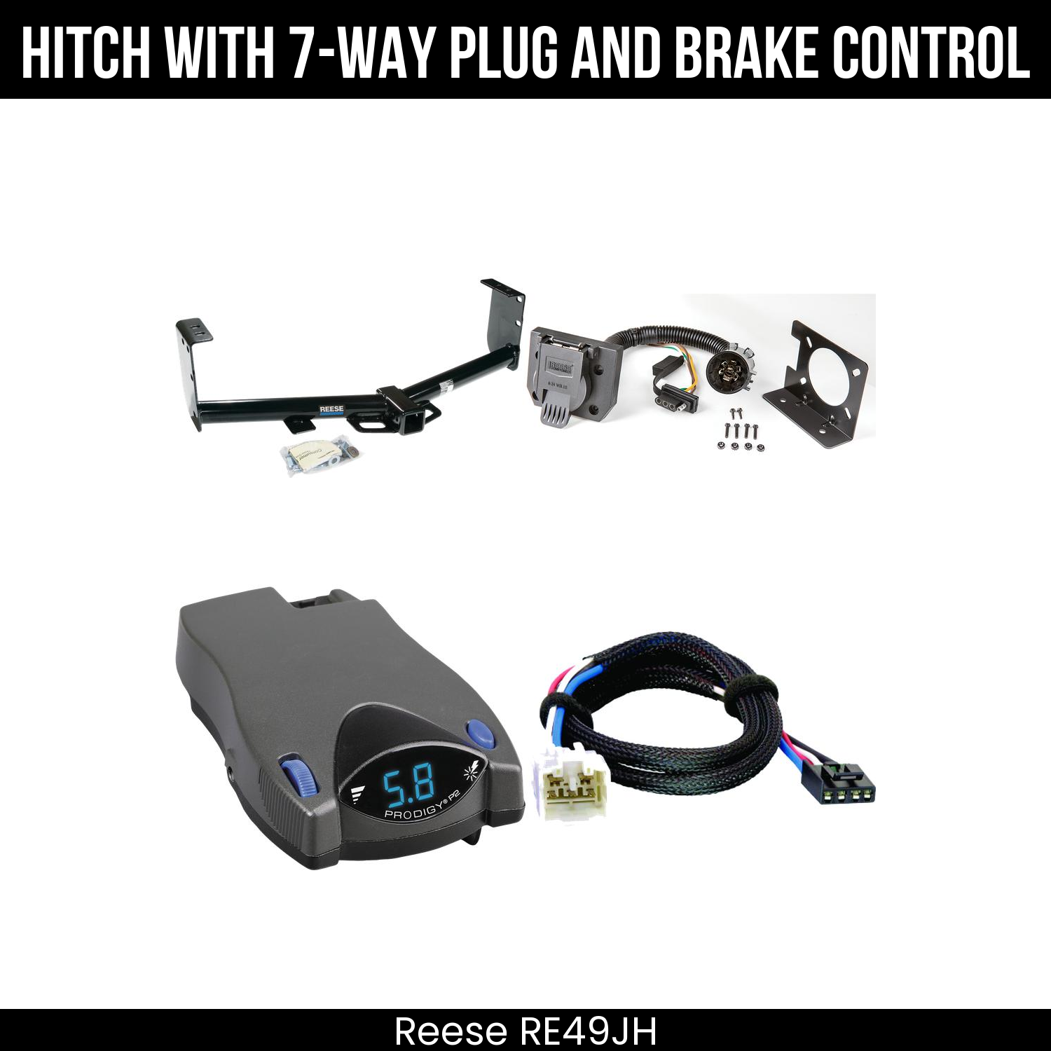 Trailer Hitch , 7-Way , Tekonsha Prodigy P2 Brake Control