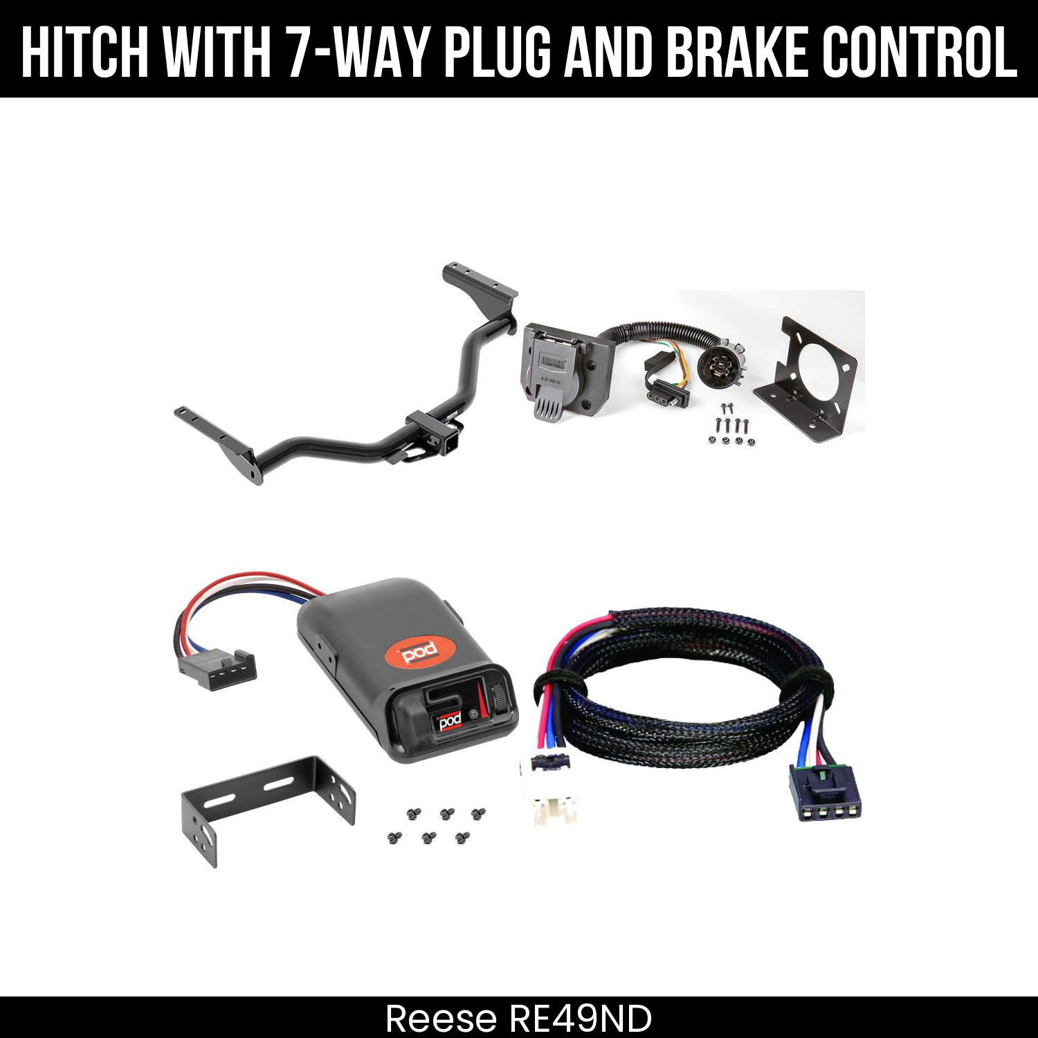 Trailer Hitch , 7-Way , Pro Series POD Brake Control