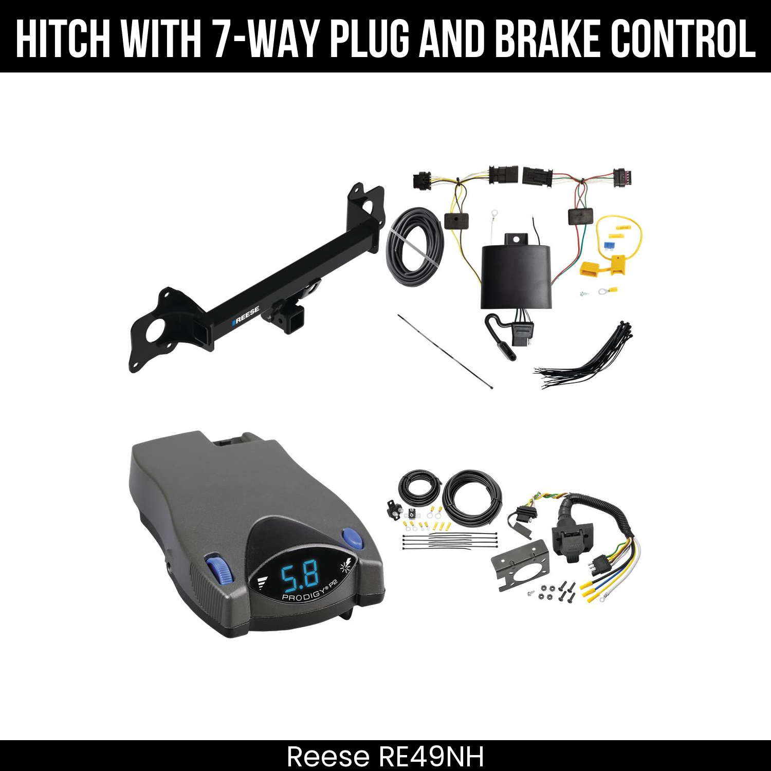 Trailer Hitch , 7-Way , Tekonsha Prodigy P2 Brake Control