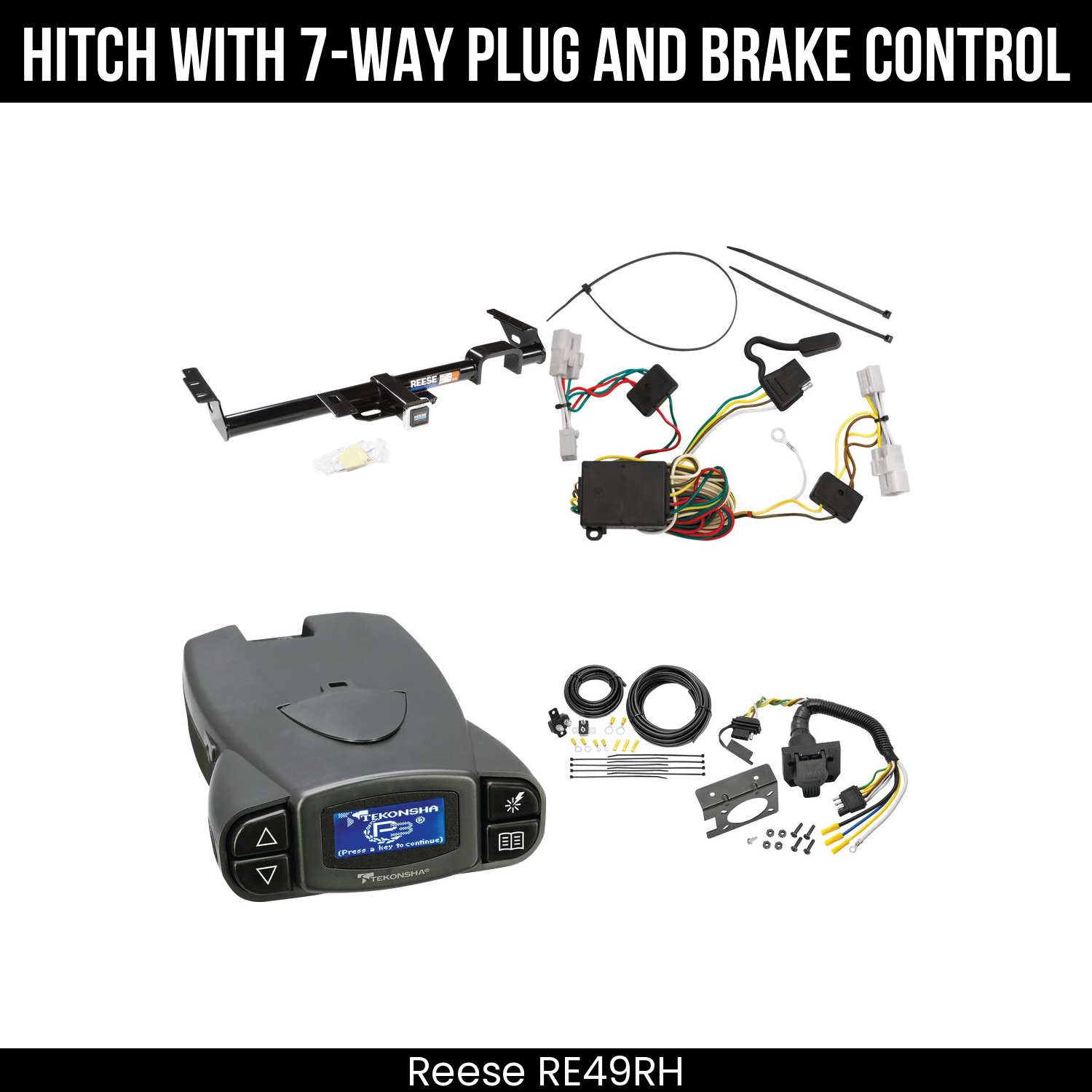 Trailer Hitch , 7-Way , Tekonsha Prodigy P3 Brake Control