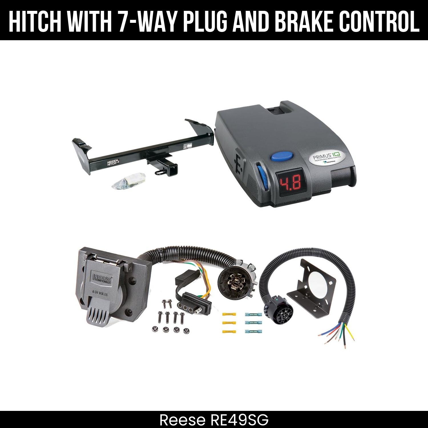 Trailer Hitch , 7-Way , Tekonsha Primus IQ Brake Control