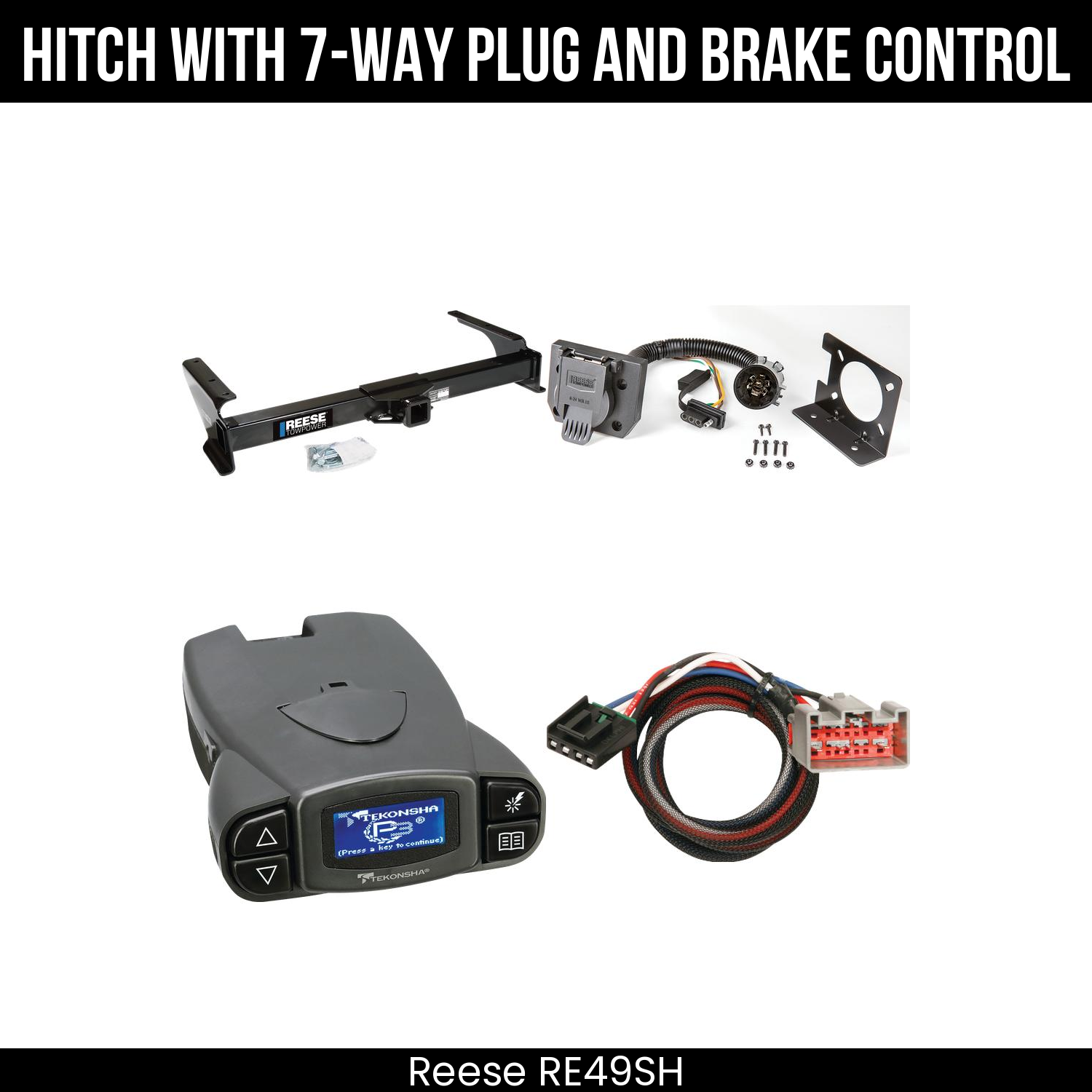 Trailer Hitch , 7-Way , Tekonsha Prodigy P3 Brake Control