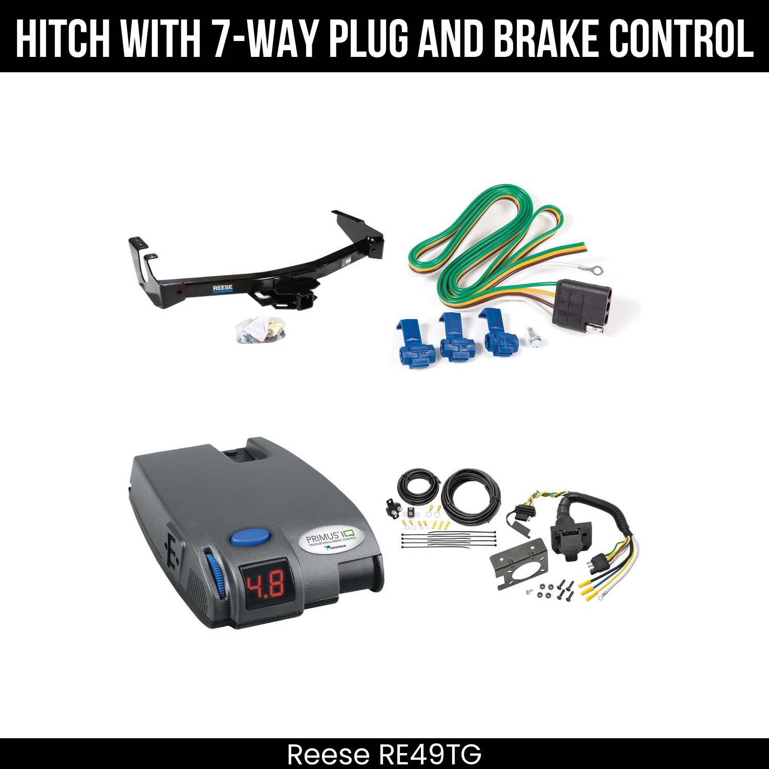Trailer Hitch , 7-Way , Tekonsha Primus IQ Brake Control