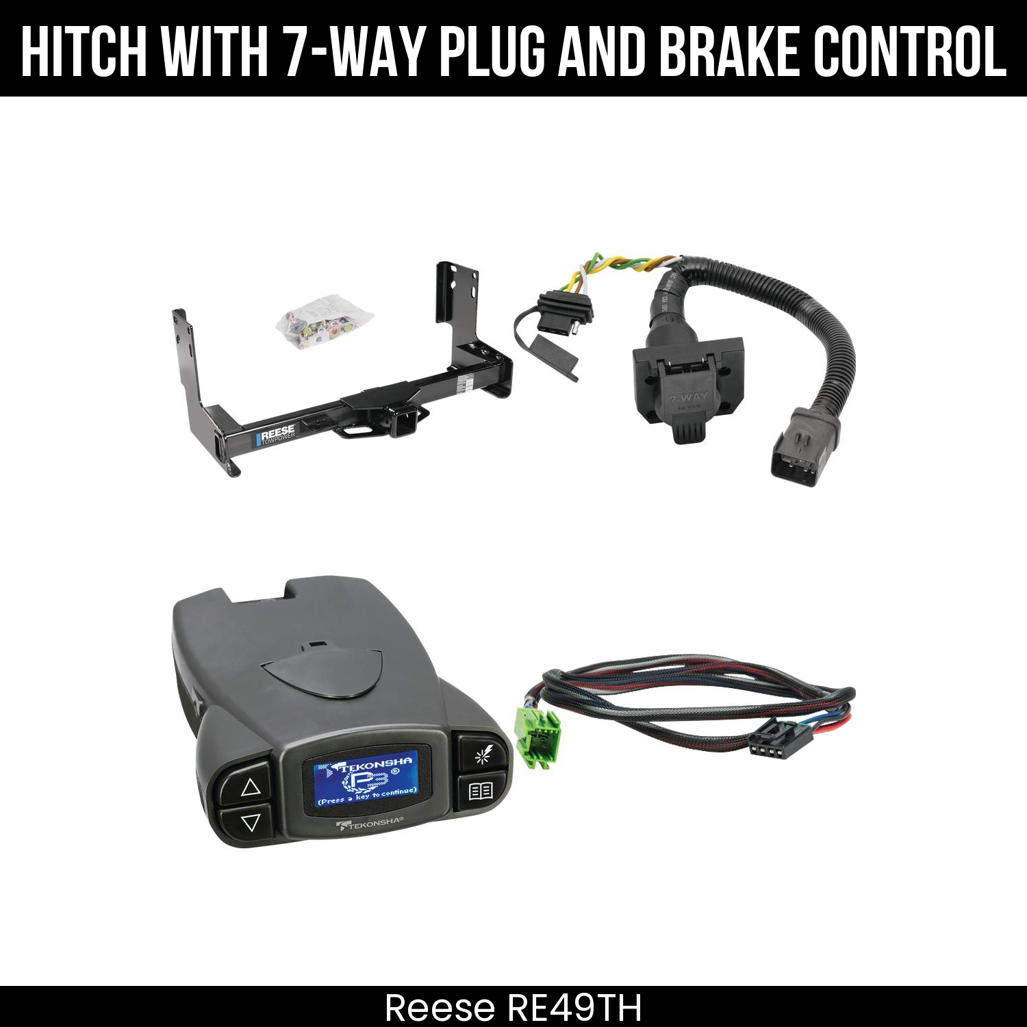 Trailer Hitch , 7-Way , Tekonsha Prodigy P3 Brake Control