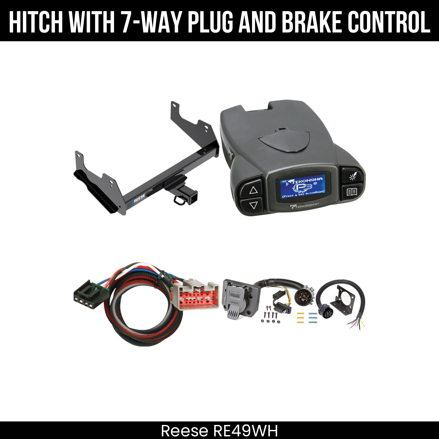 Trailer Hitch , 7-Way , Tekonsha Prodigy P3 Brake Control