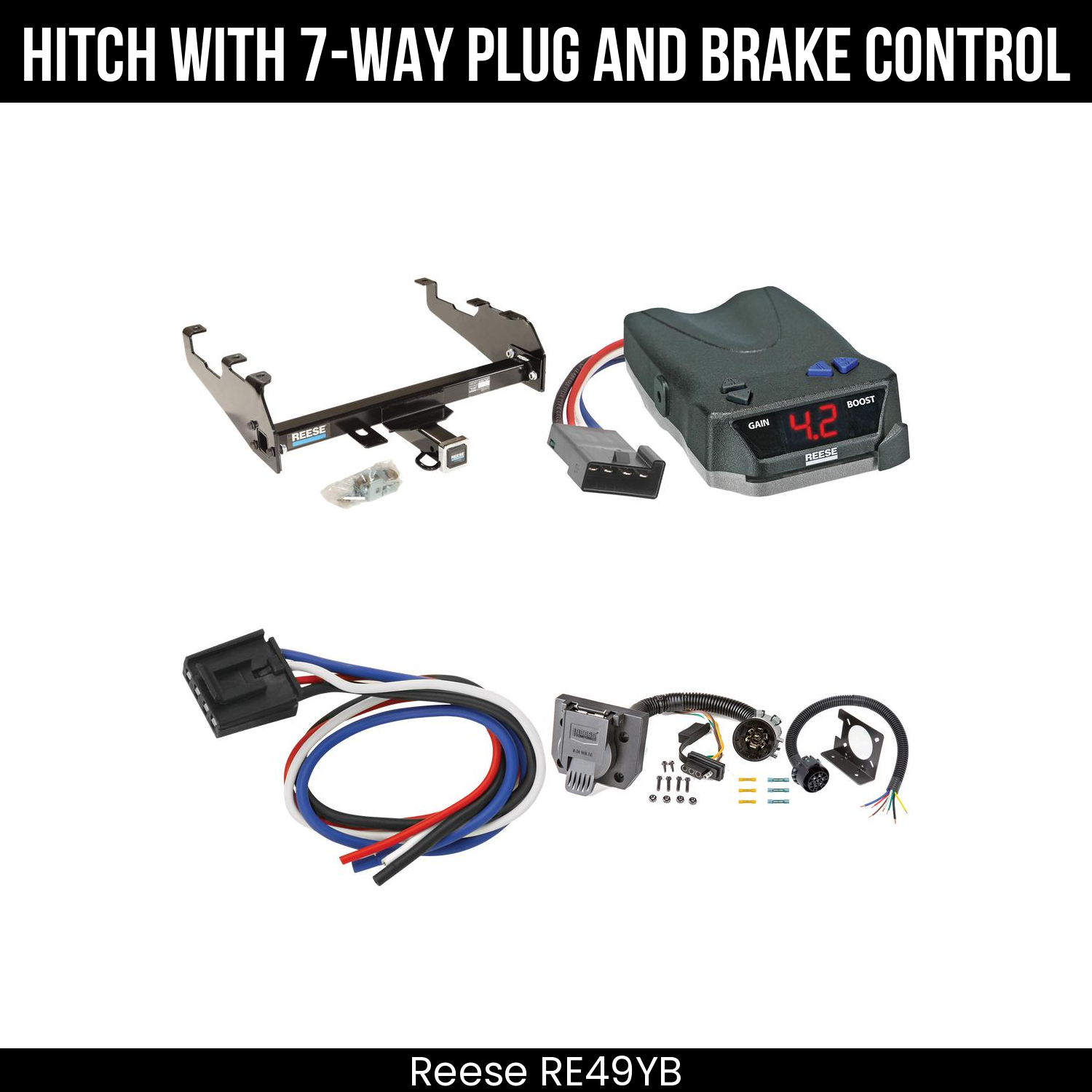 Trailer Hitch , 7-Way , Reese Brake EVN Control