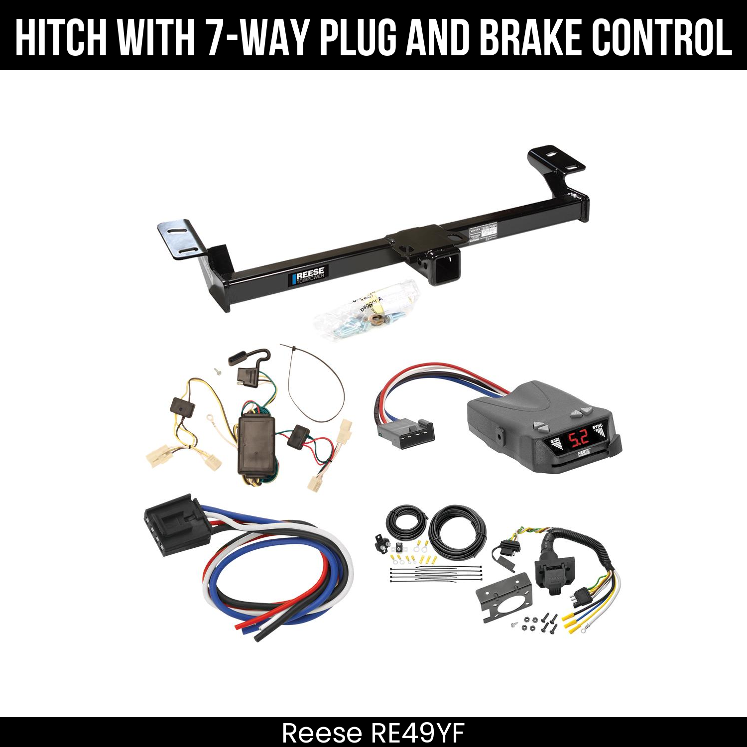 Trailer Hitch , 7-Way , Reese Brakeman IV Brake Control