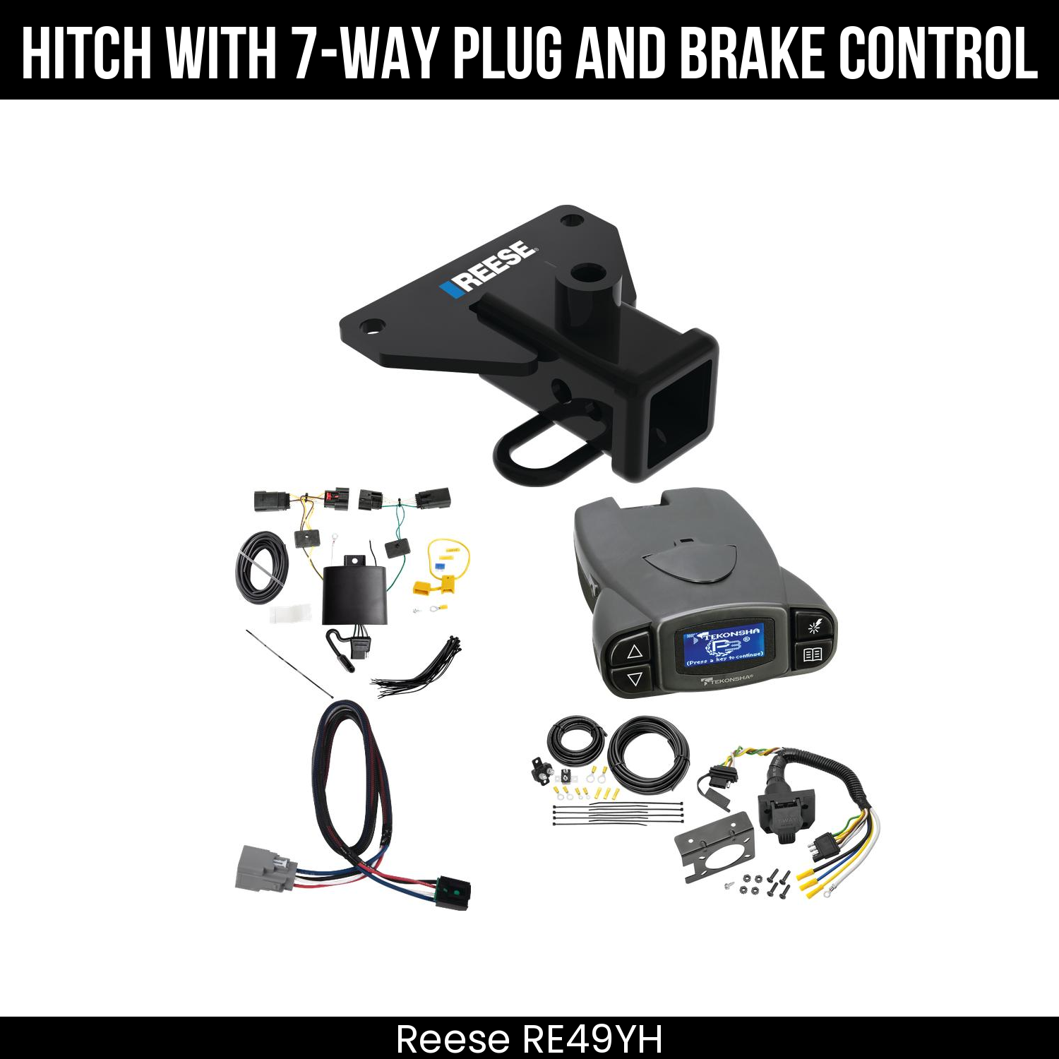 Trailer Hitch , 7-Way , Tekonsha Prodigy P3 Brake Control
