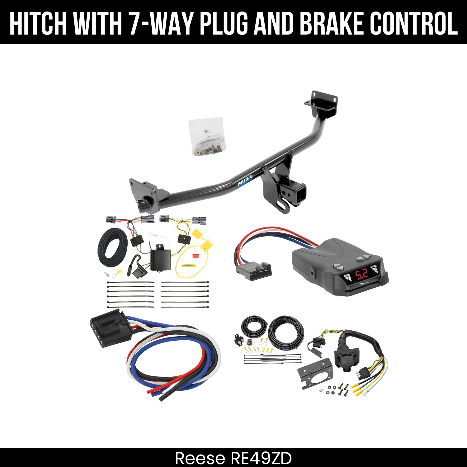 Trailer Hitch , 7-Way , Tekonsha Brakeman IV Brake Control