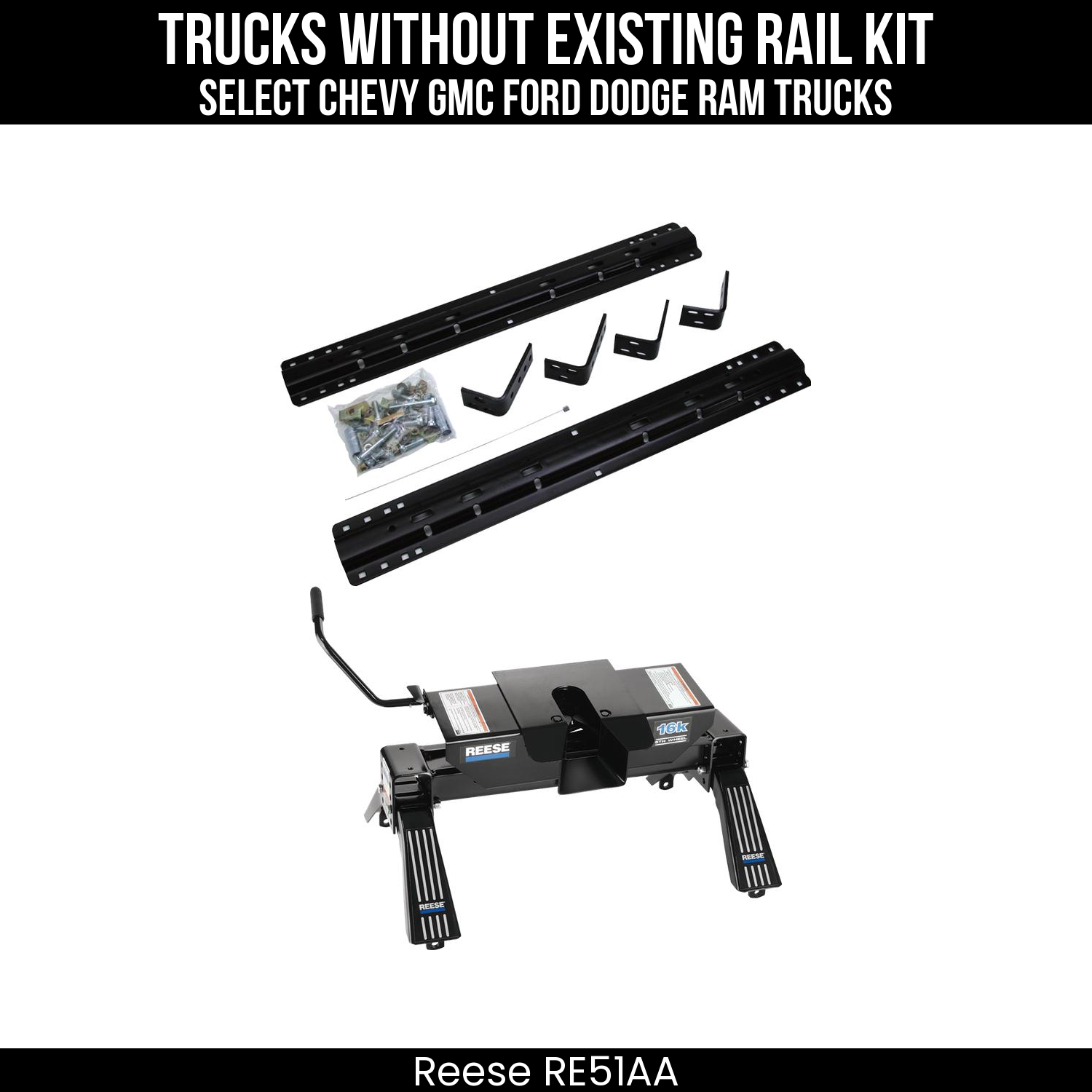 5th Wheel Hitch Mounting Rail & Bracket Kit,Replacement 5th Wheel Head,Replacement 5th Wheel Legs