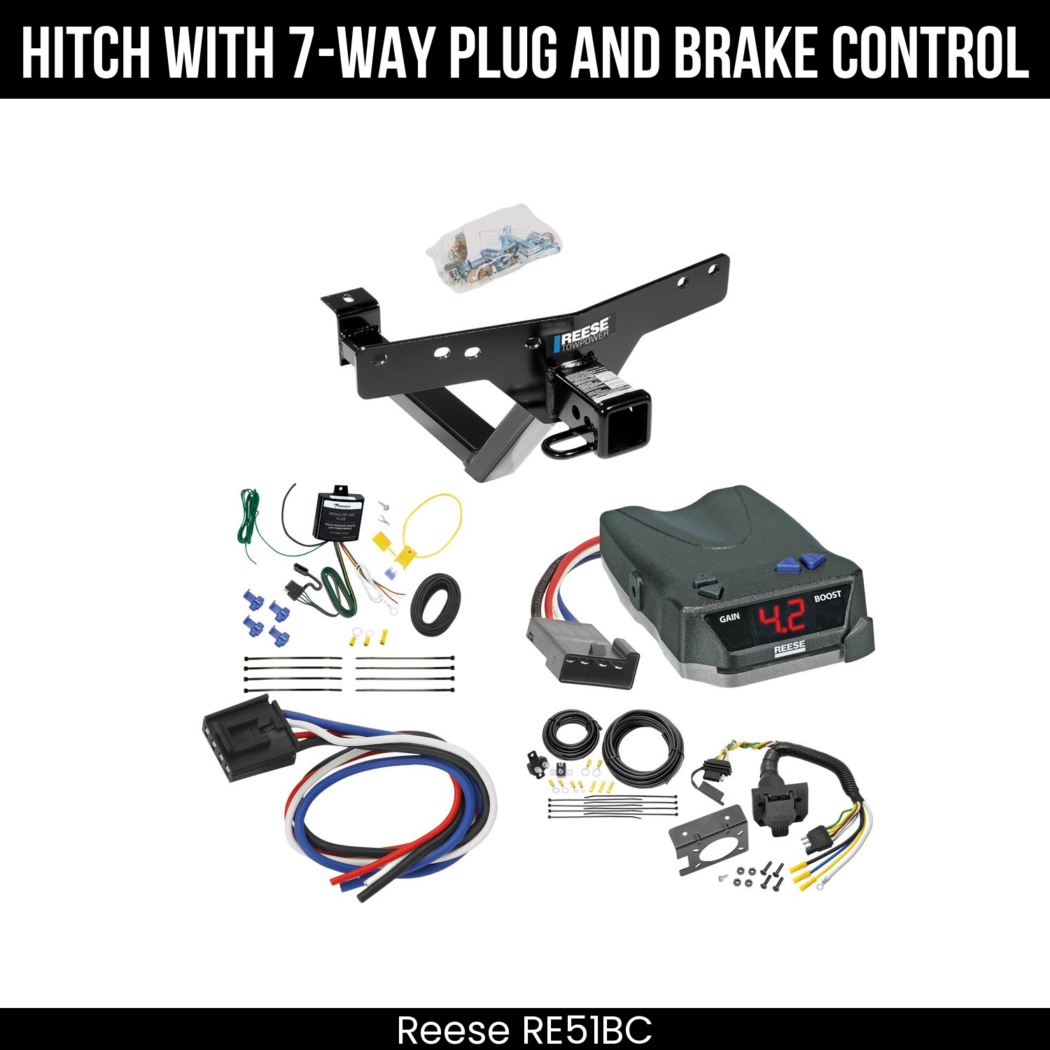 Trailer Hitch , 7-Way , Reese Brake EVN Control