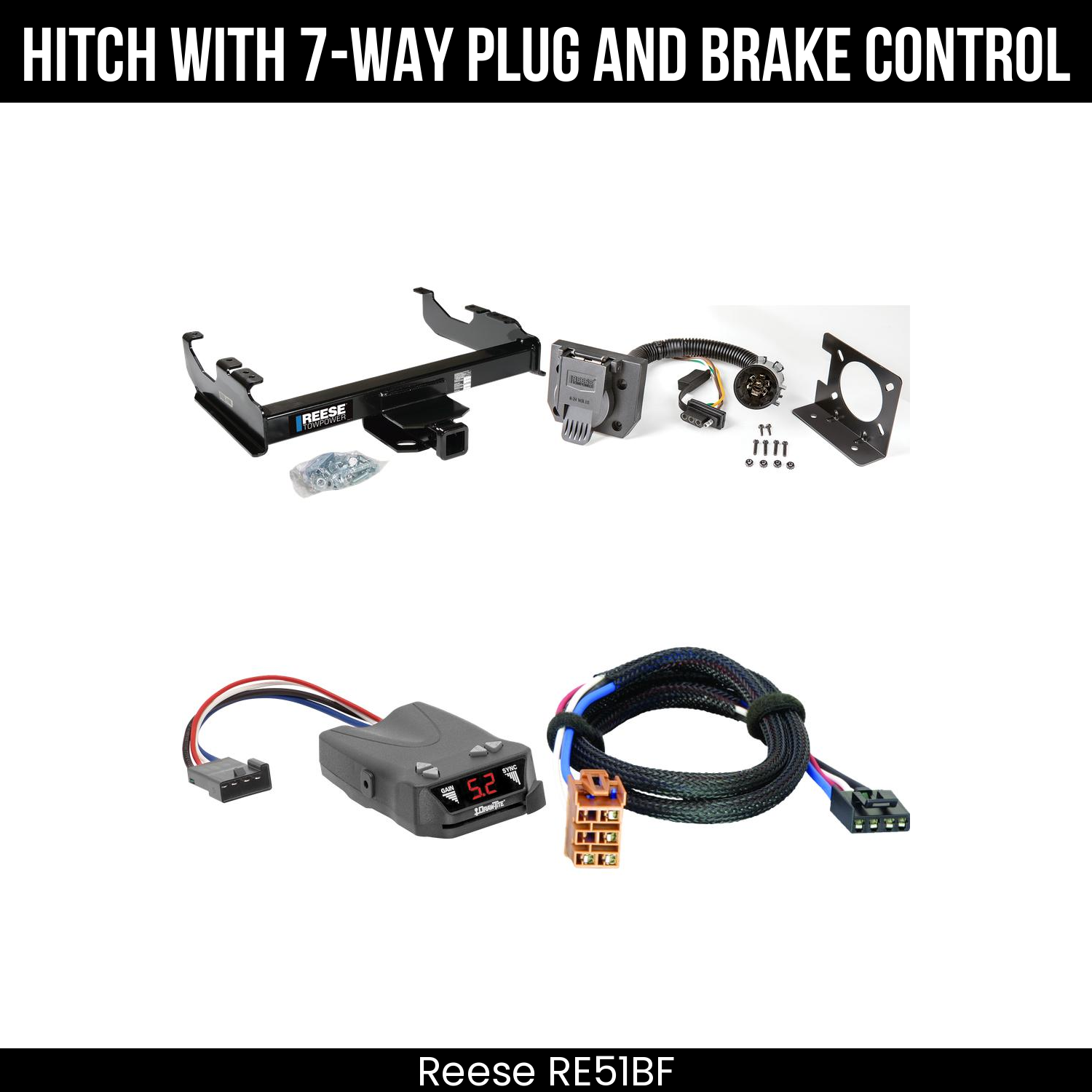 Trailer Hitch , 7-Way , Draw-Tite Activator IV Brake Control