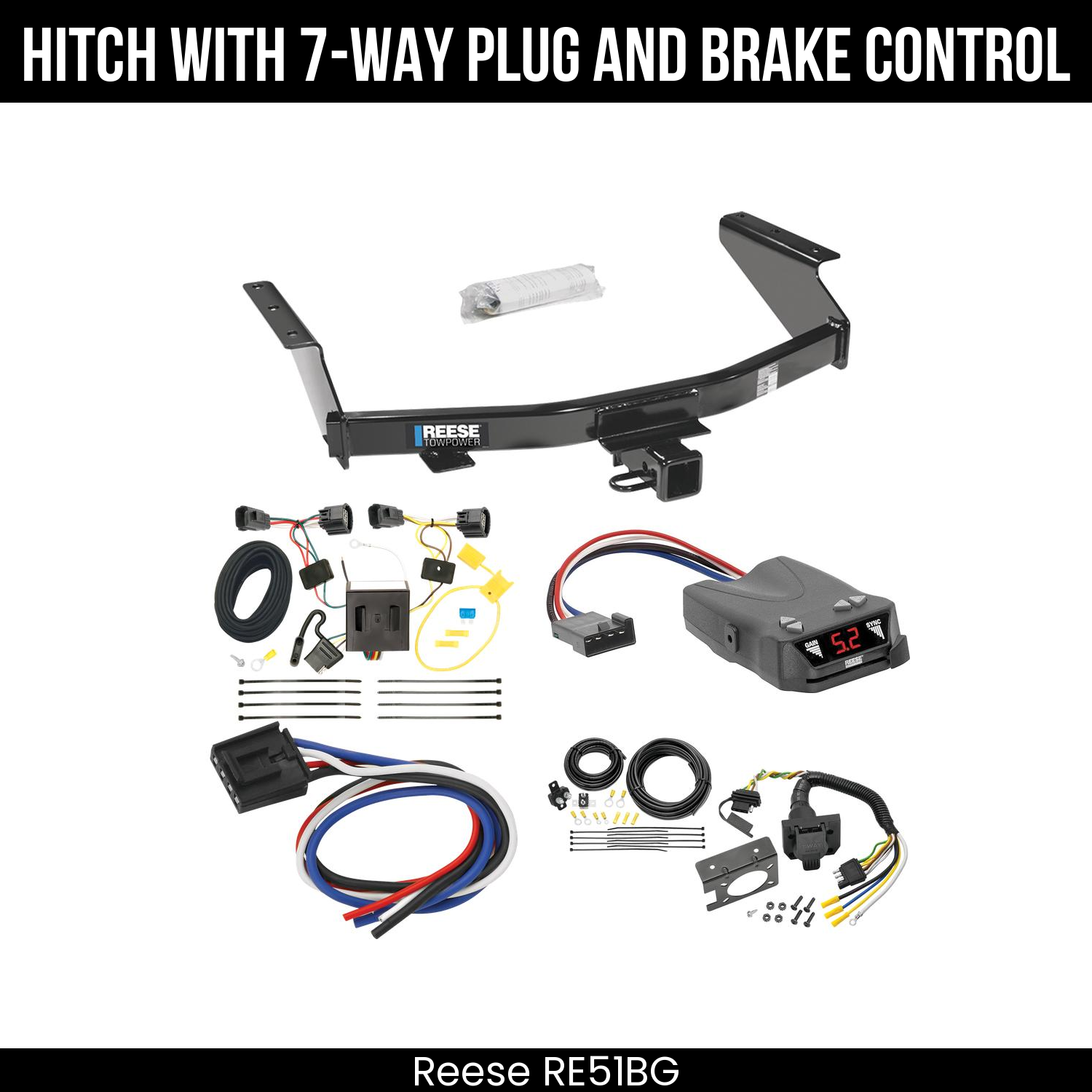 Trailer Hitch , 7-Way , Reese Brakeman IV Brake Control