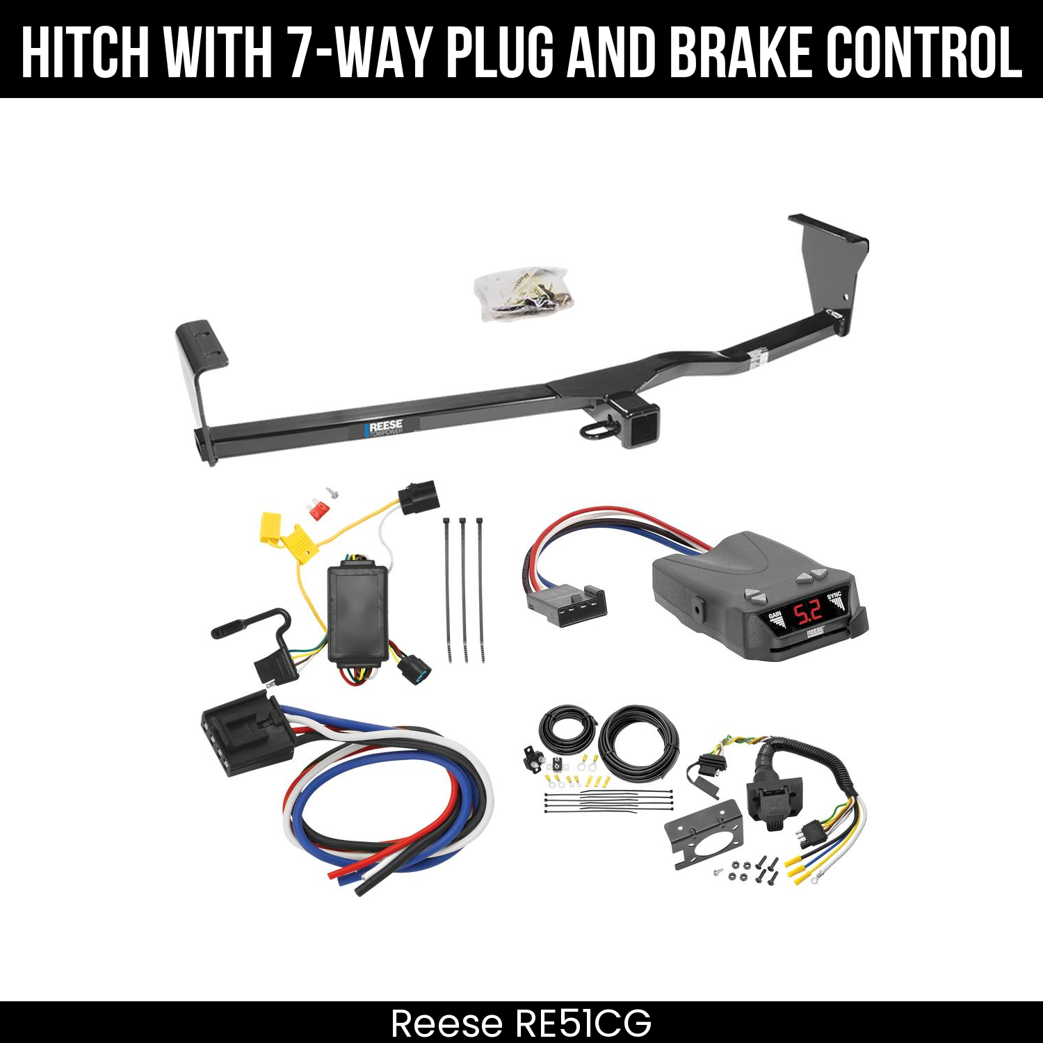 Trailer Hitch , 7-Way , Reese Brakeman IV Brake Control