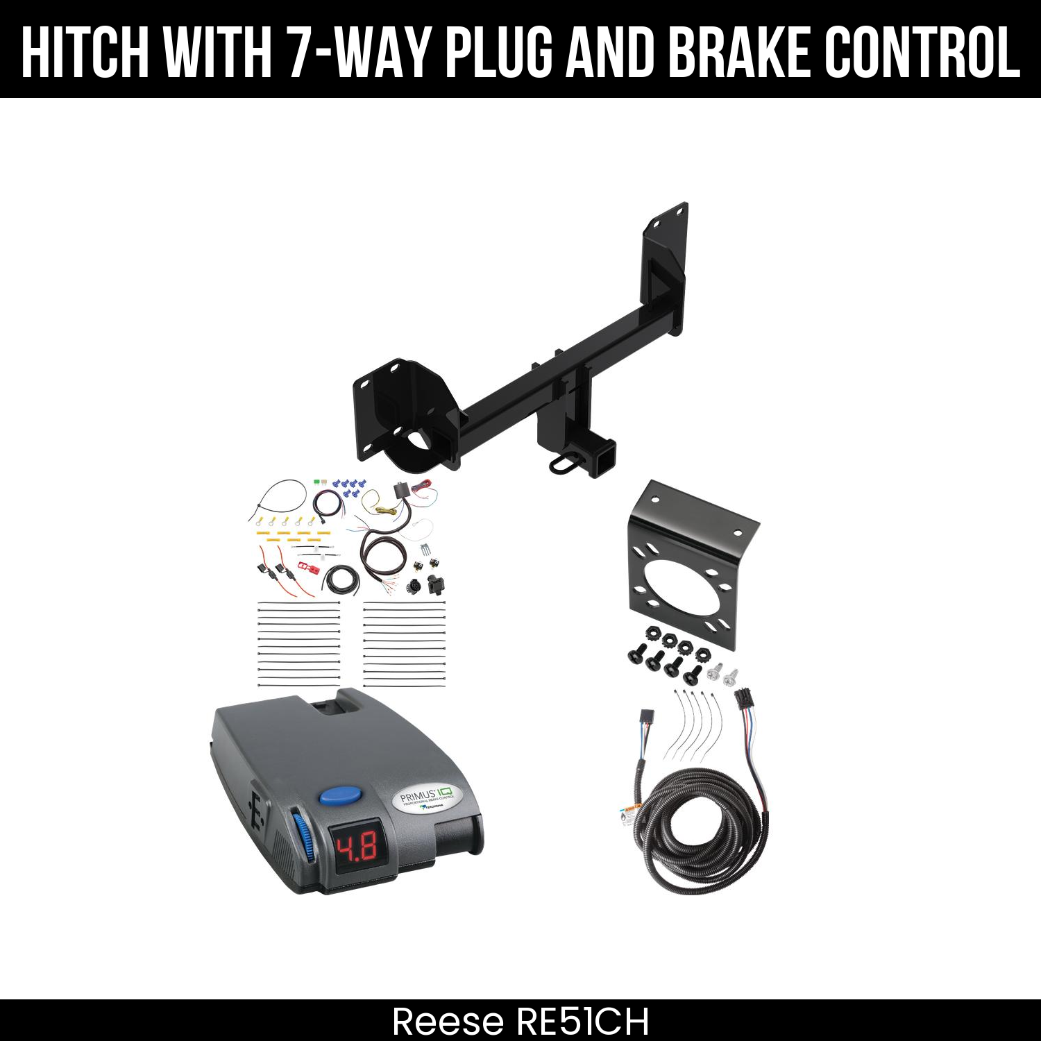 Trailer Hitch , 7-Way , Tekonsha Primus IQ Brake Control