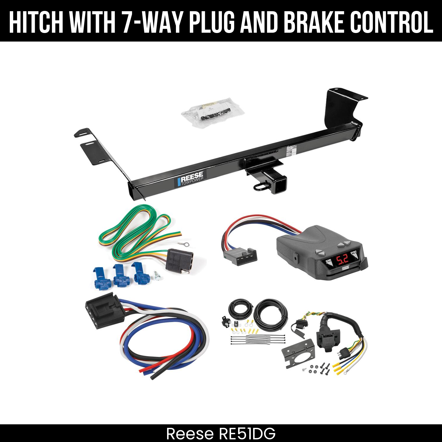 Trailer Hitch , 7-Way , Reese Brakeman IV Brake Control