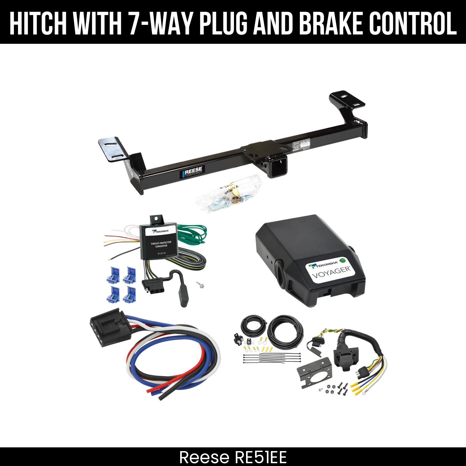 Trailer Hitch , 7-Way , Tekonsha Voyager Brake Control