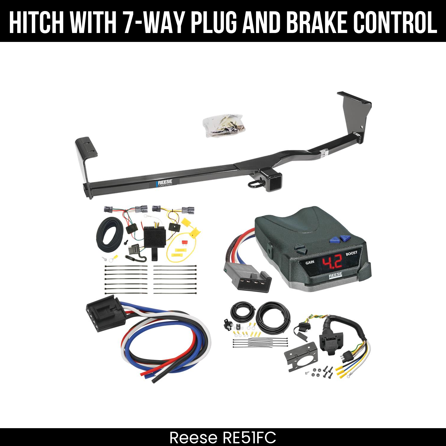 Trailer Hitch , 7-Way , Reese Brake EVN Control