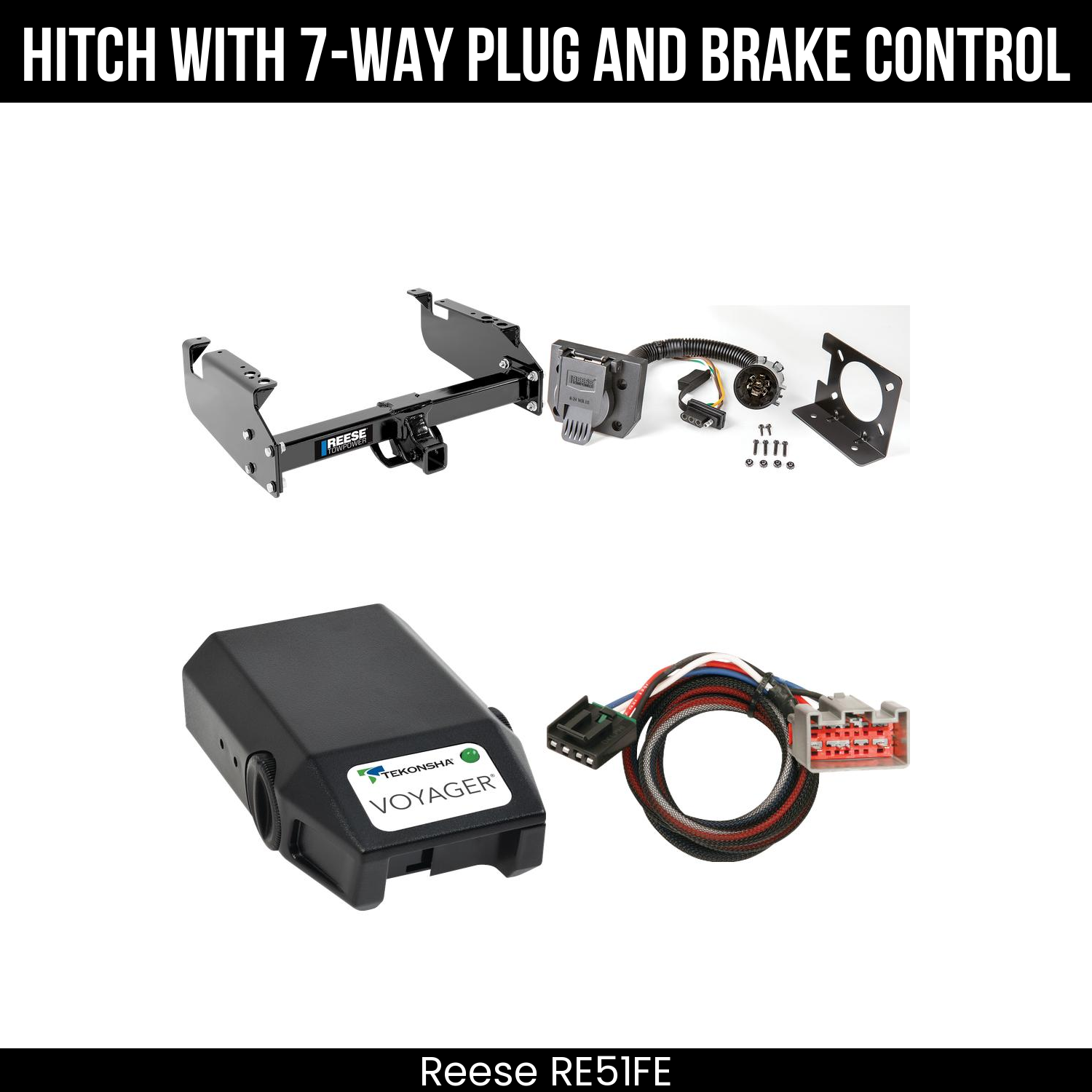 Trailer Hitch , 7-Way , Tekonsha Voyager Brake Control