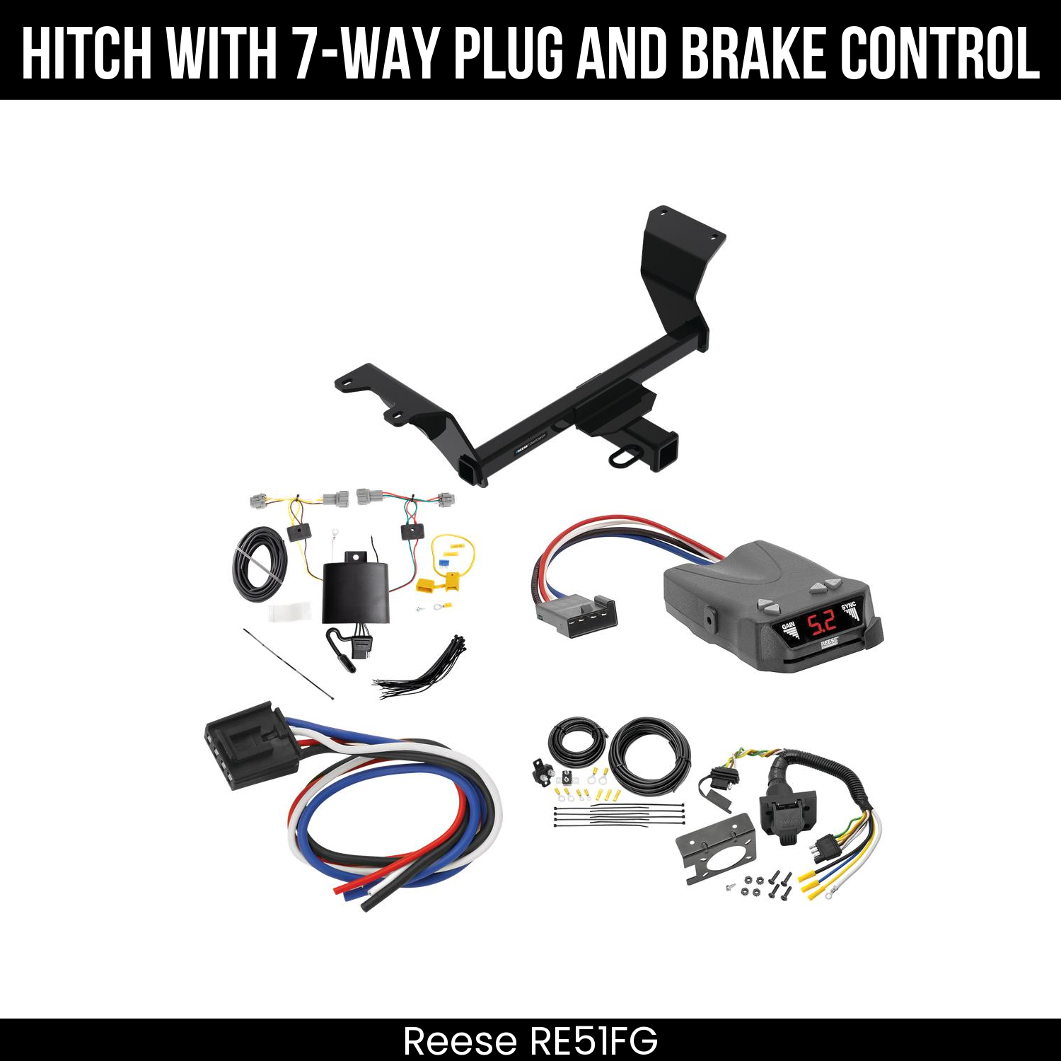 Trailer Hitch , 7-Way , Reese Brakeman IV Brake Control