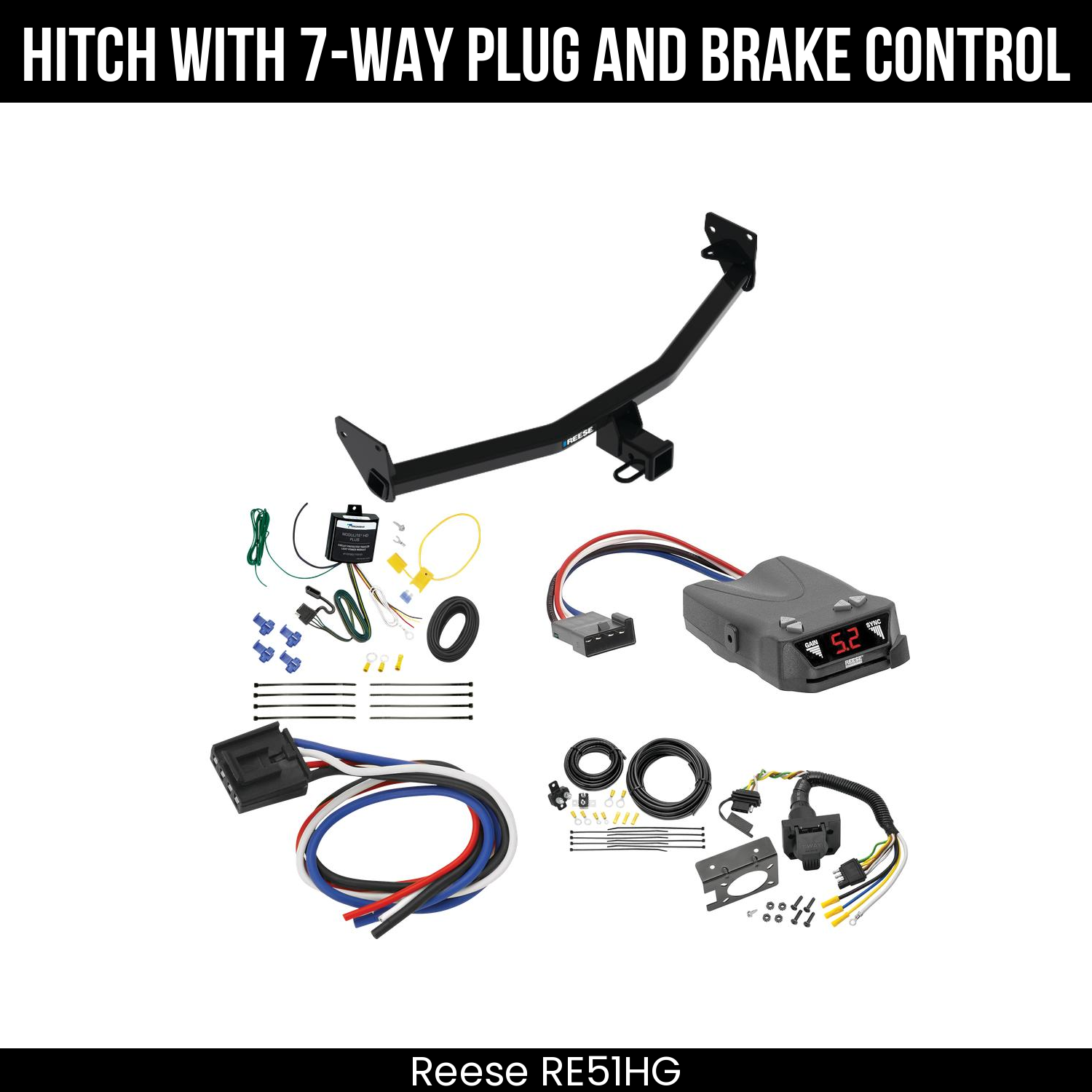 Trailer Hitch , 7-Way , Reese Brakeman IV Brake Control
