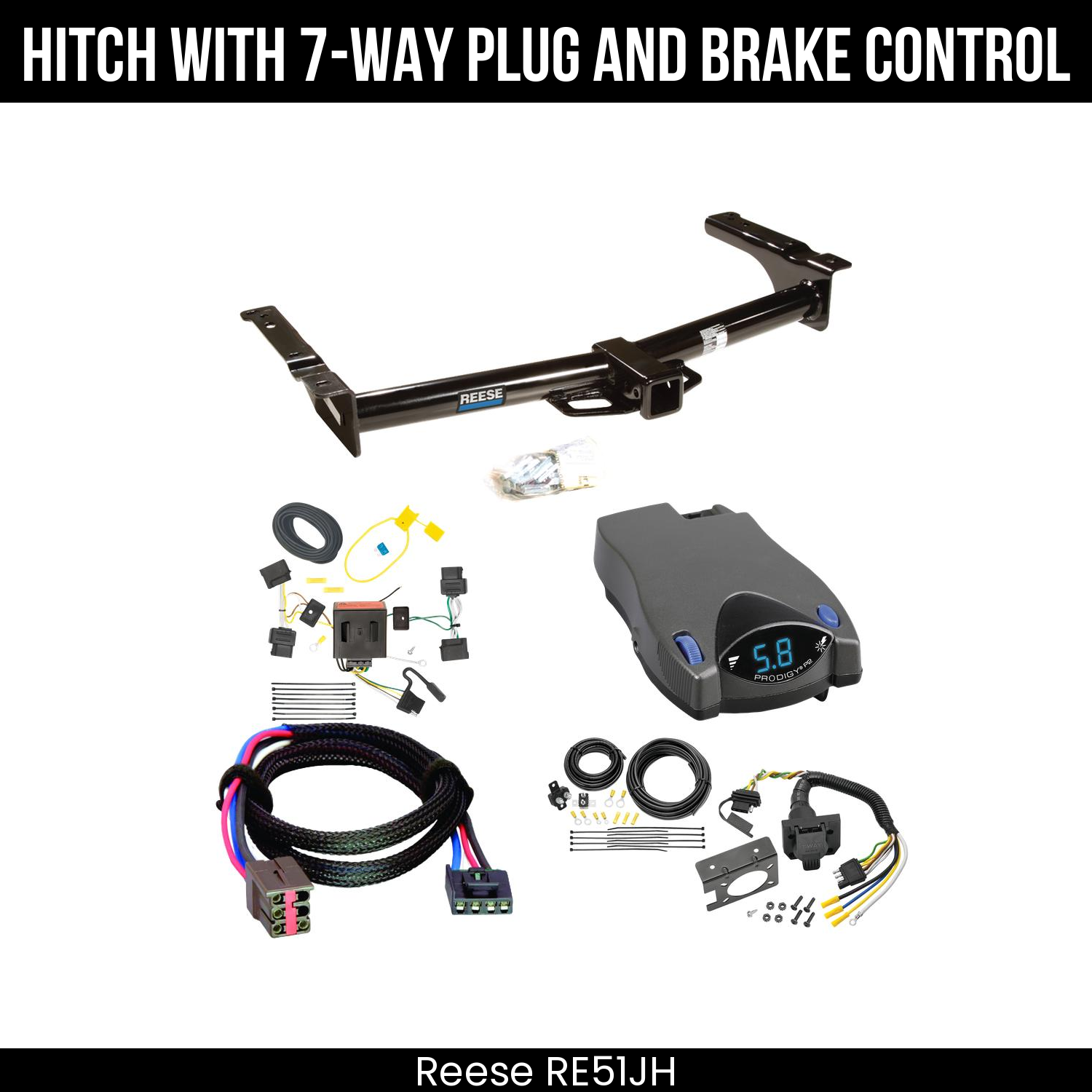 Trailer Hitch , 7-Way , Tekonsha Prodigy P2 Brake Control