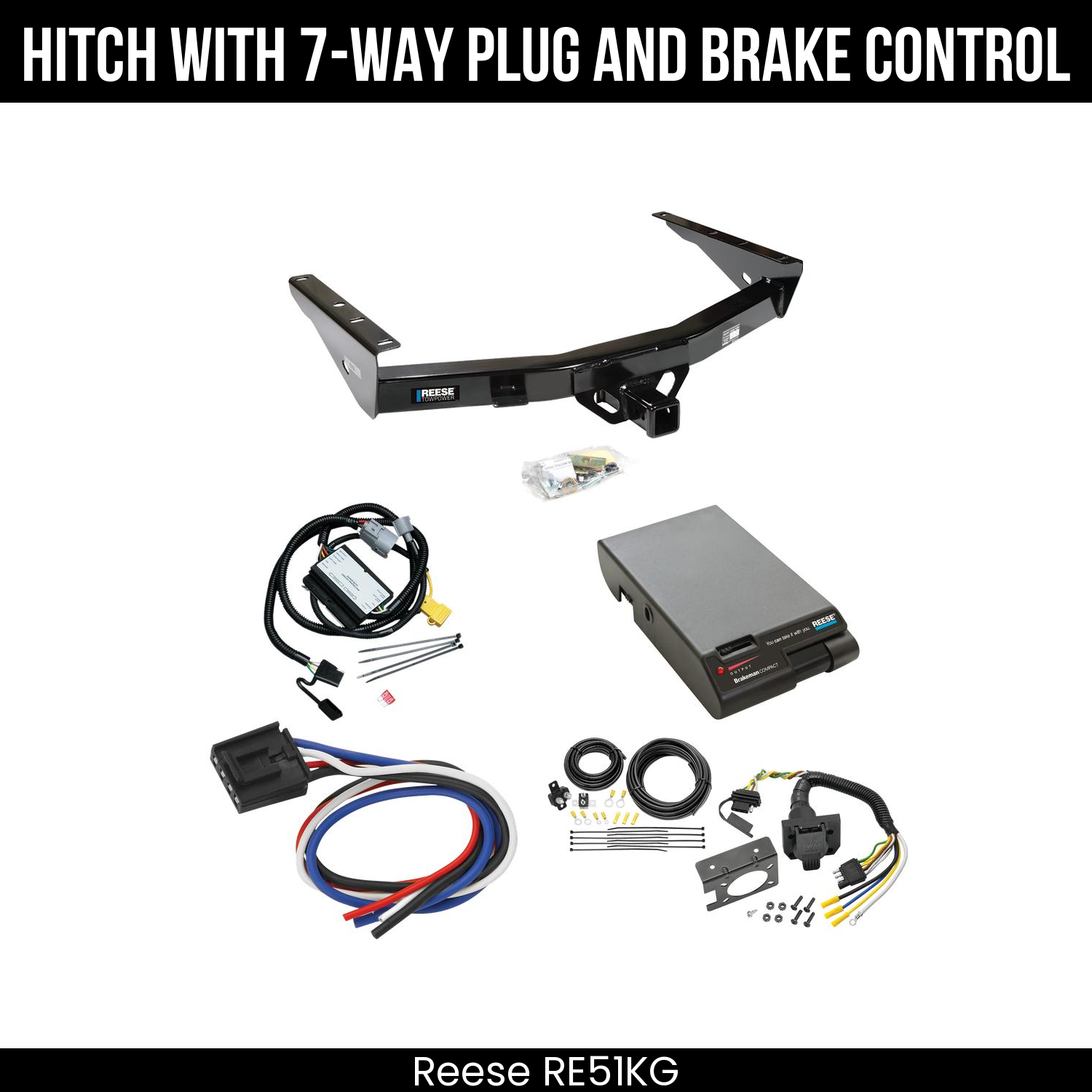 Trailer Hitch , 7-Way , Reese Brakeman Brake Control