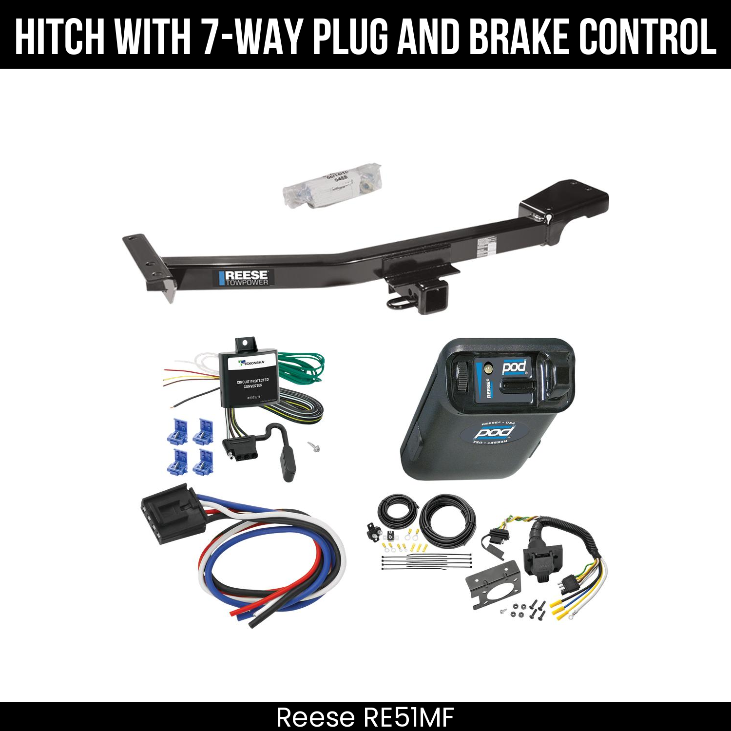 Trailer Hitch , 7-Way , Reese POD Brake Control
