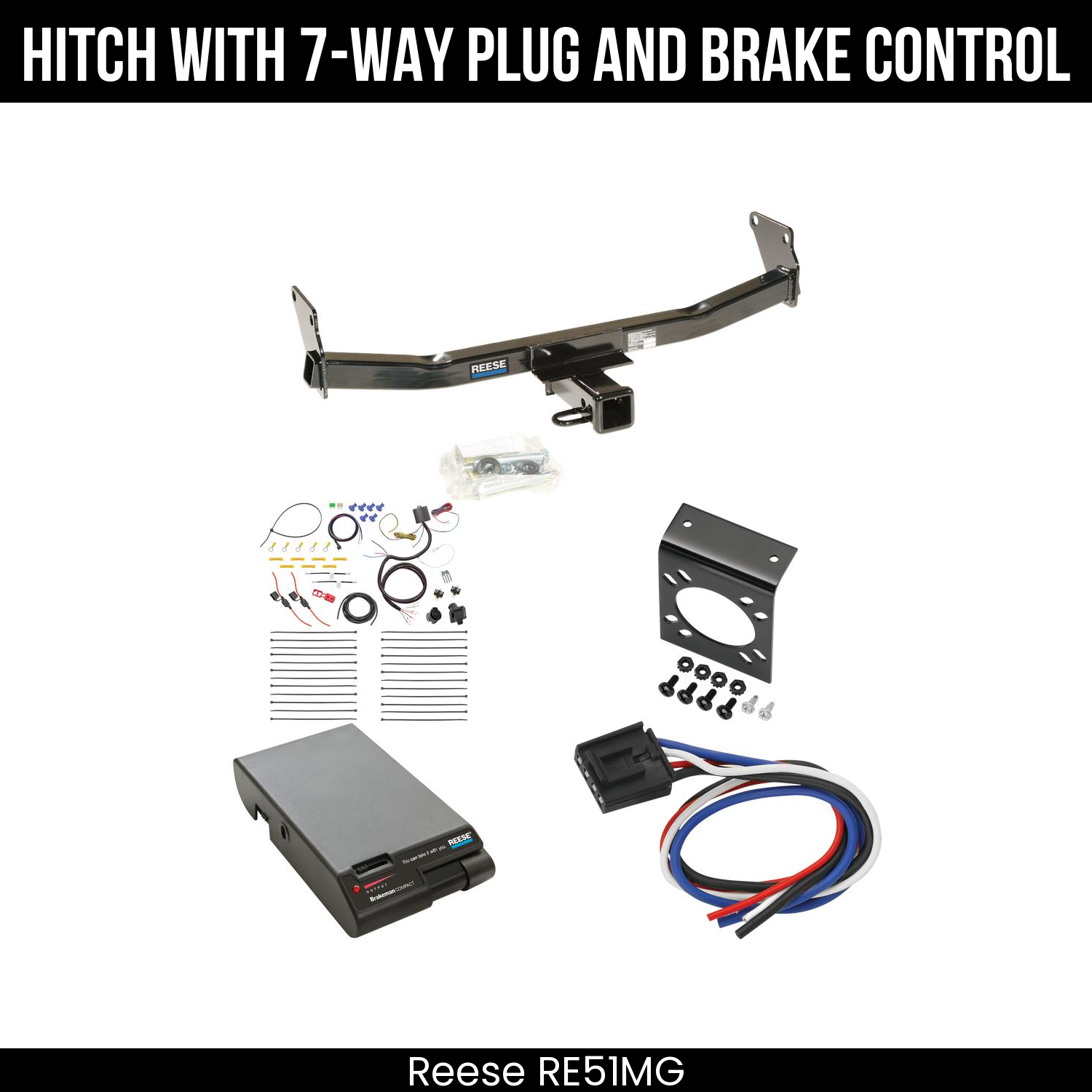 Trailer Hitch , 7-Way , Reese Brakeman Brake Control