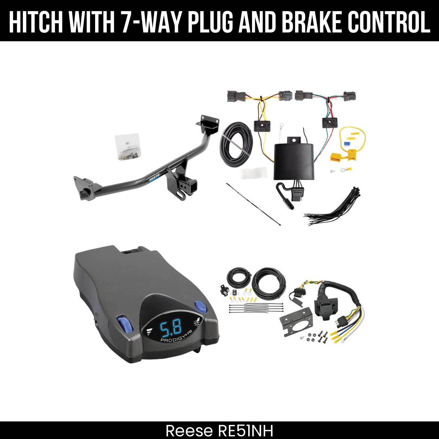 Trailer Hitch , 7-Way , Tekonsha Prodigy P2 Brake Control