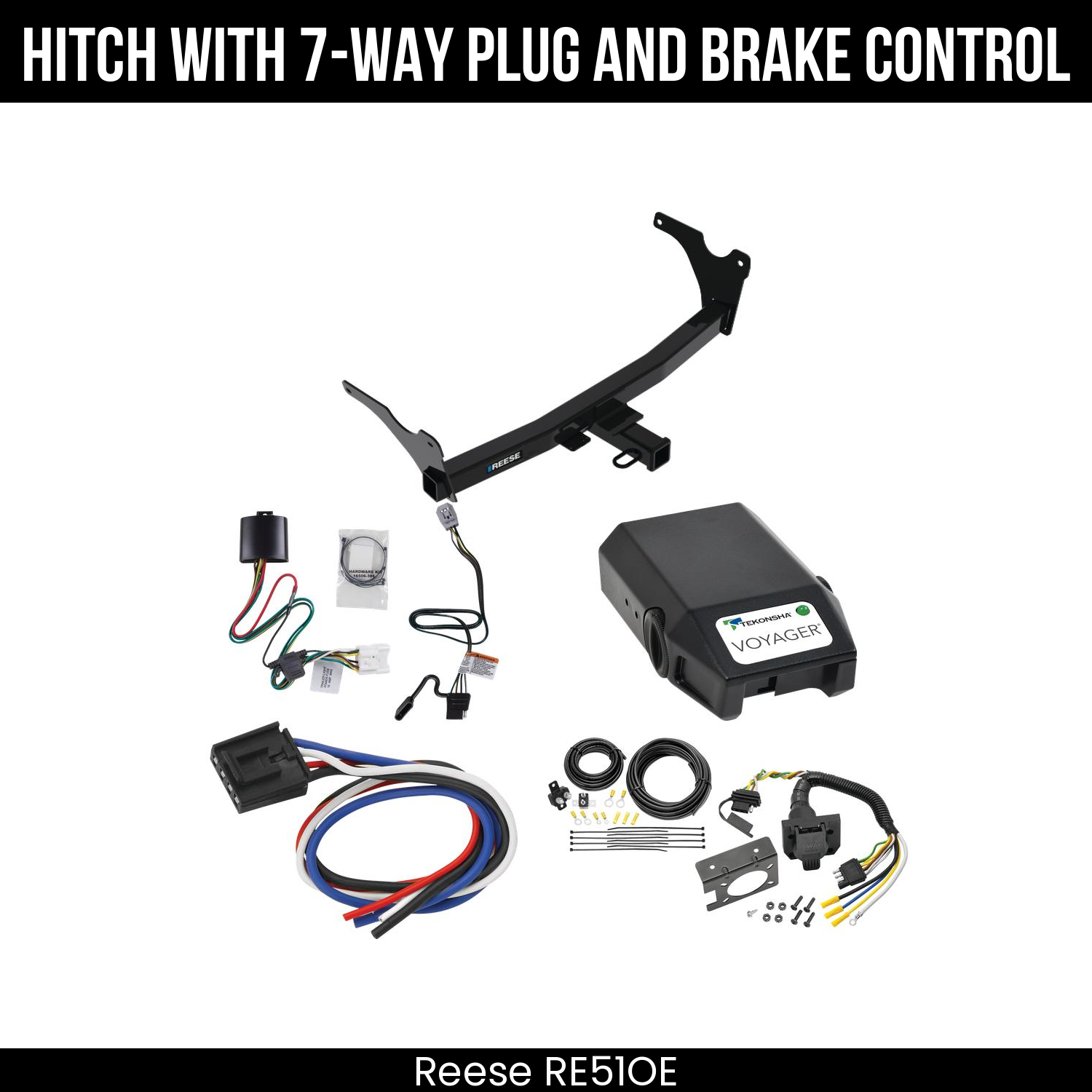 Trailer Hitch , 7-Way , Tekonsha Voyager Brake Control