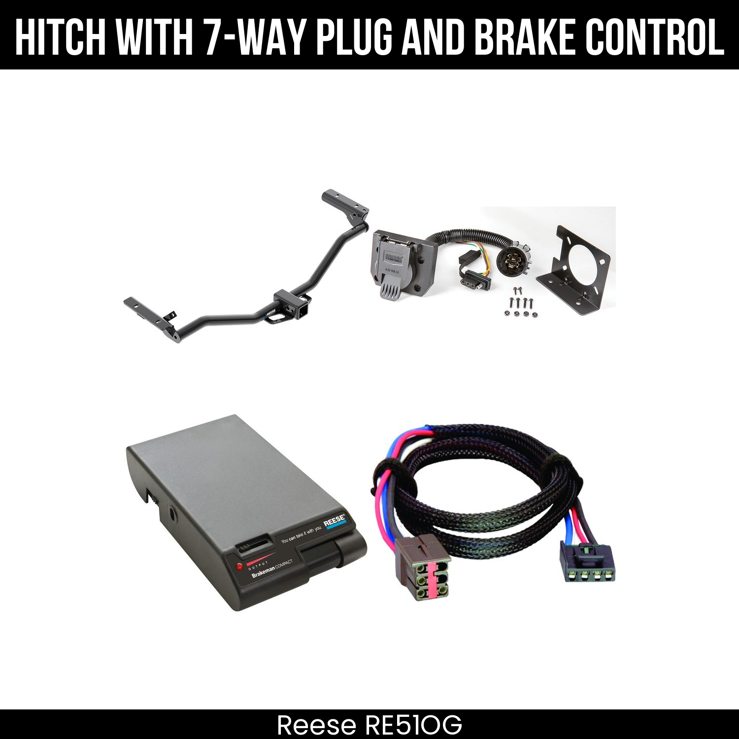 Trailer Hitch , 7-Way , Reese Brakeman Brake Control