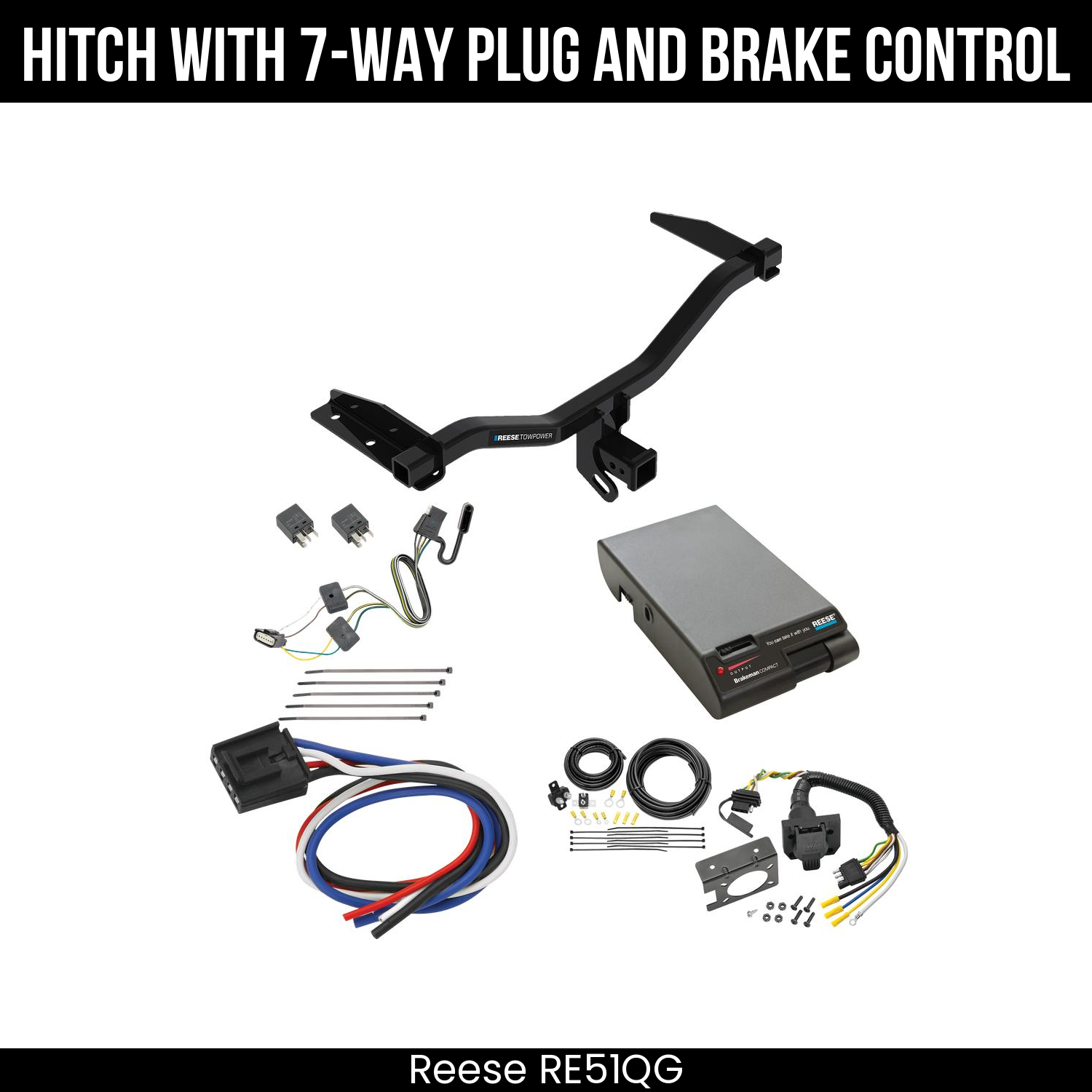 Trailer Hitch , 7-Way , Reese Brakeman Brake Control