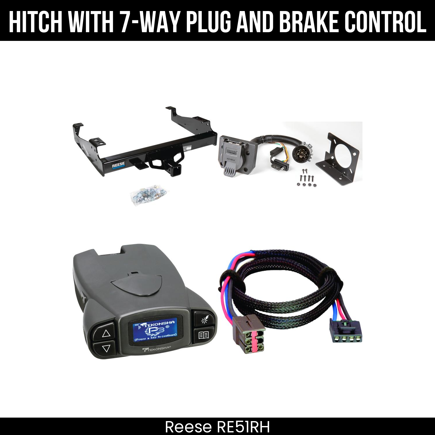 Trailer Hitch , 7-Way , Tekonsha Prodigy P3 Brake Control
