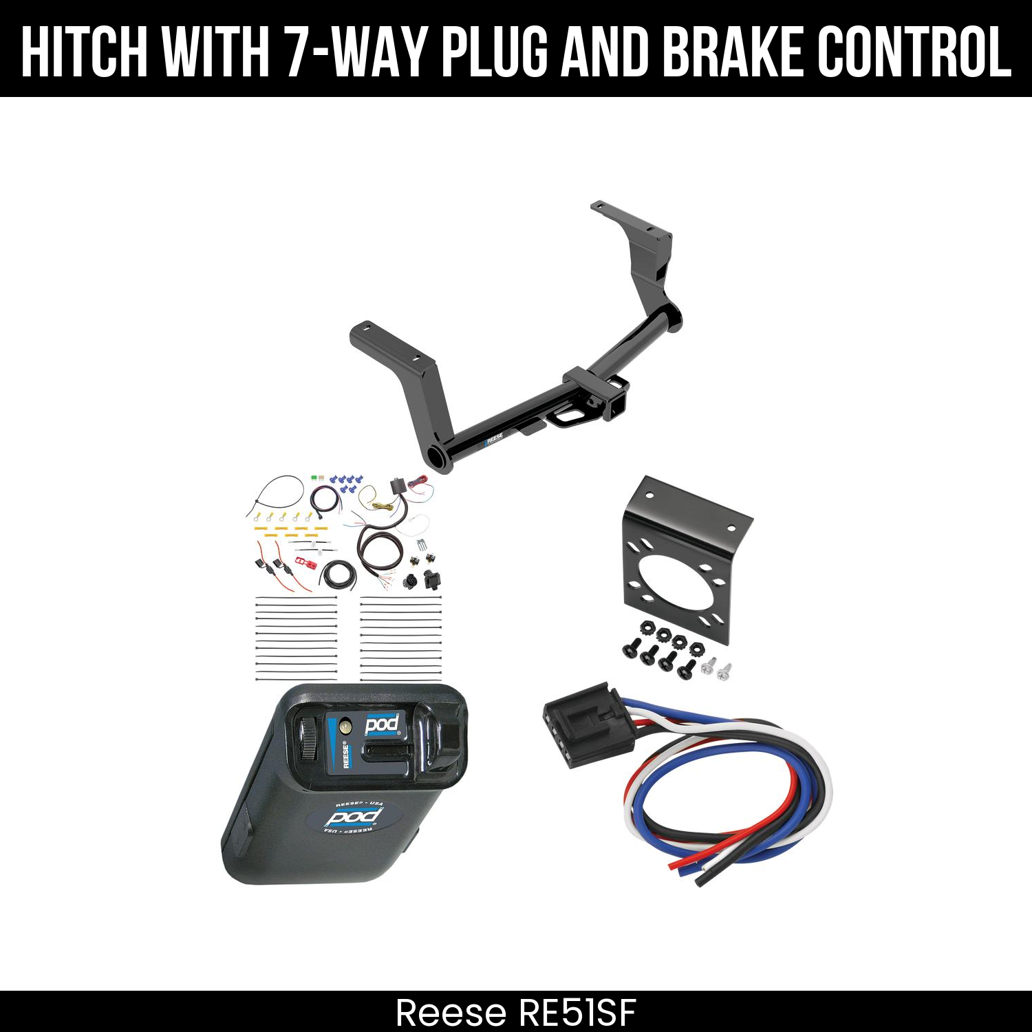 Trailer Hitch , 7-Way , Reese POD Brake Control